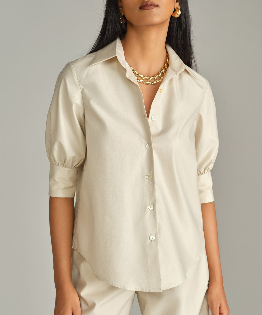 Egyptian Cotton Short-Sleeved Shirt