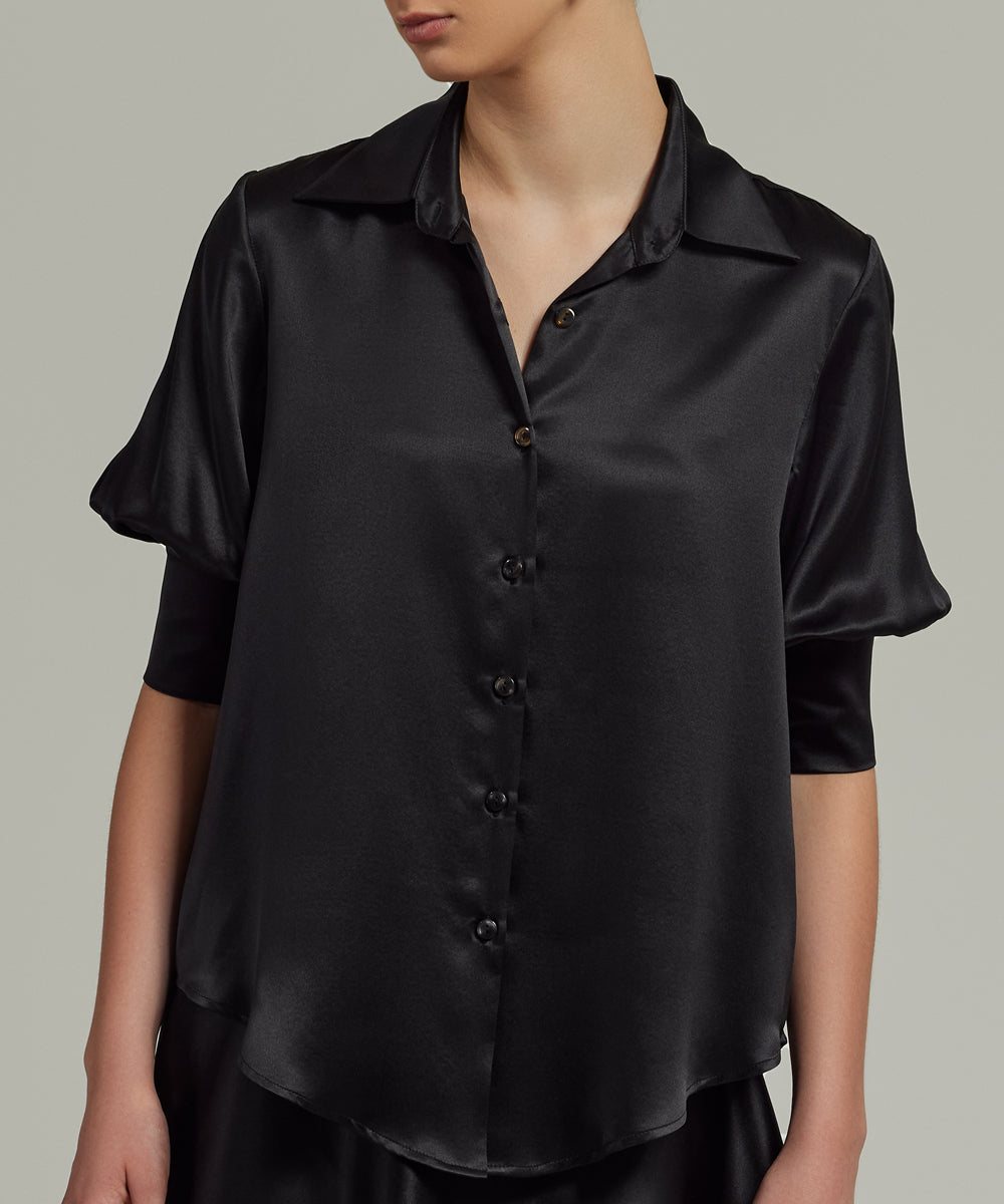 Silk Short-Sleeved Shirt