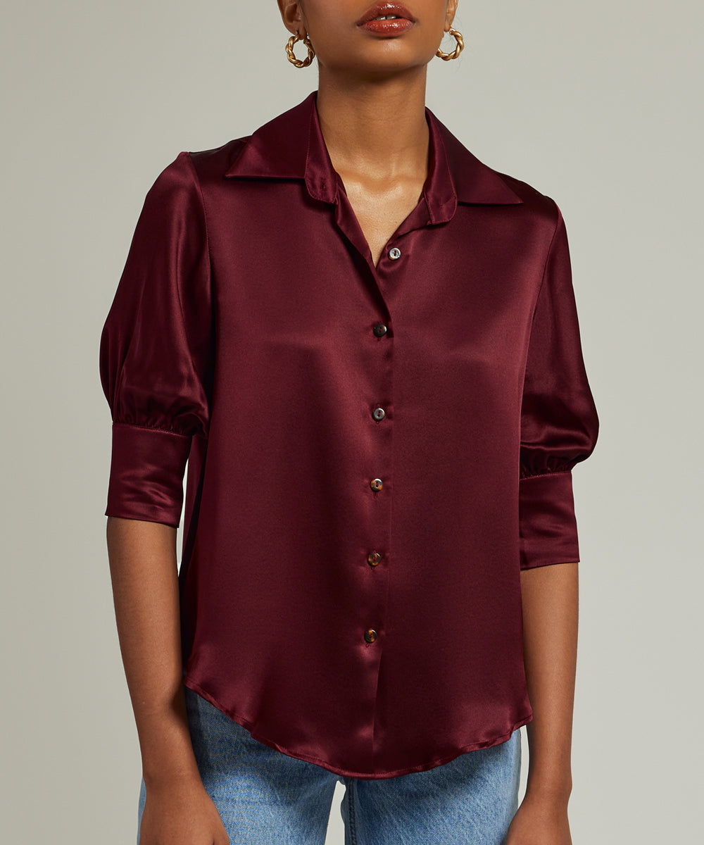 Silk Short-Sleeved Shirt