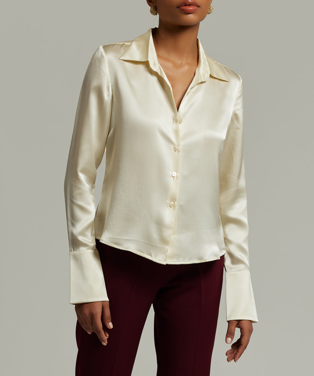 Silk Long-Sleeved Shirt