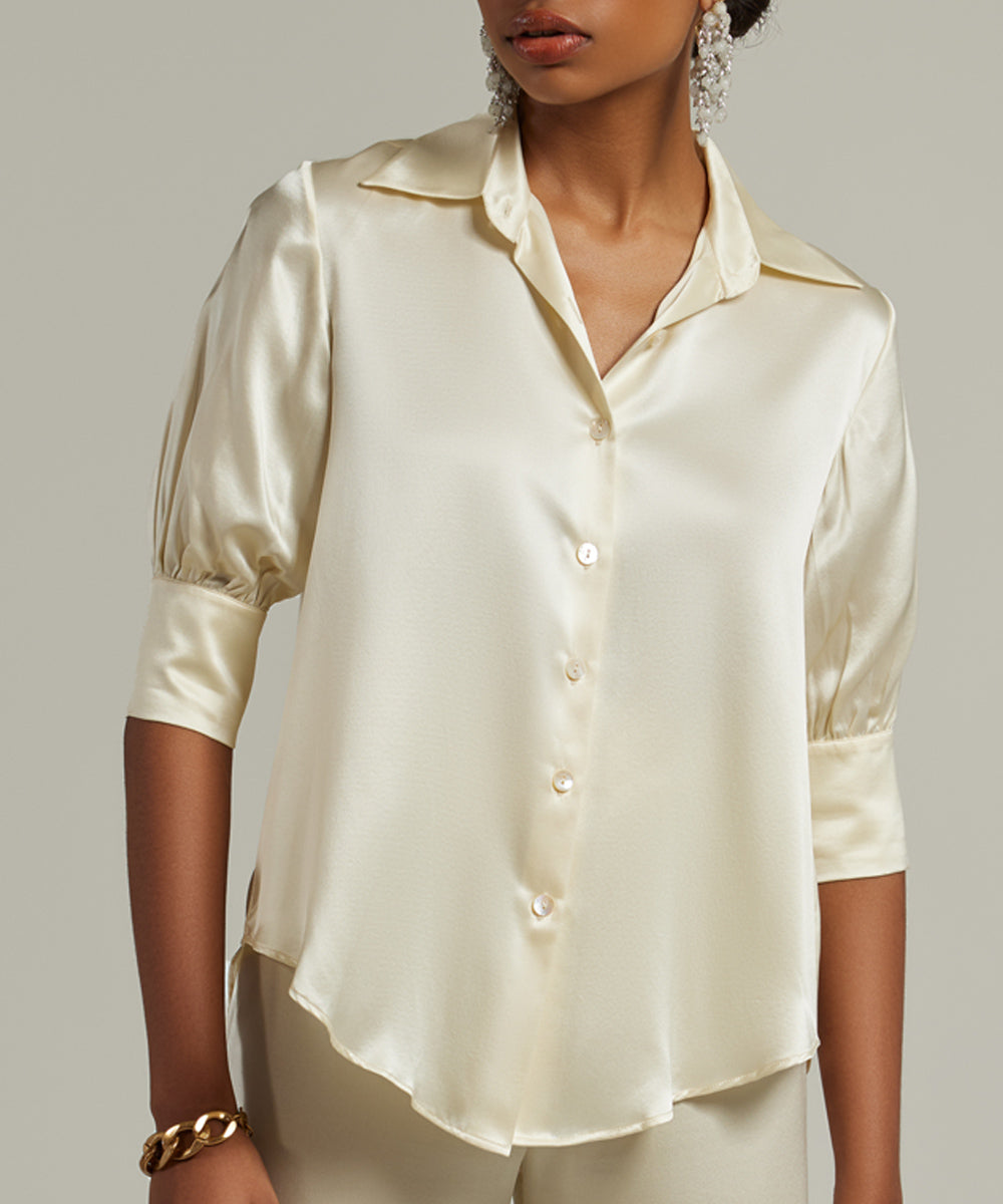 Silk Short-Sleeved Shirt