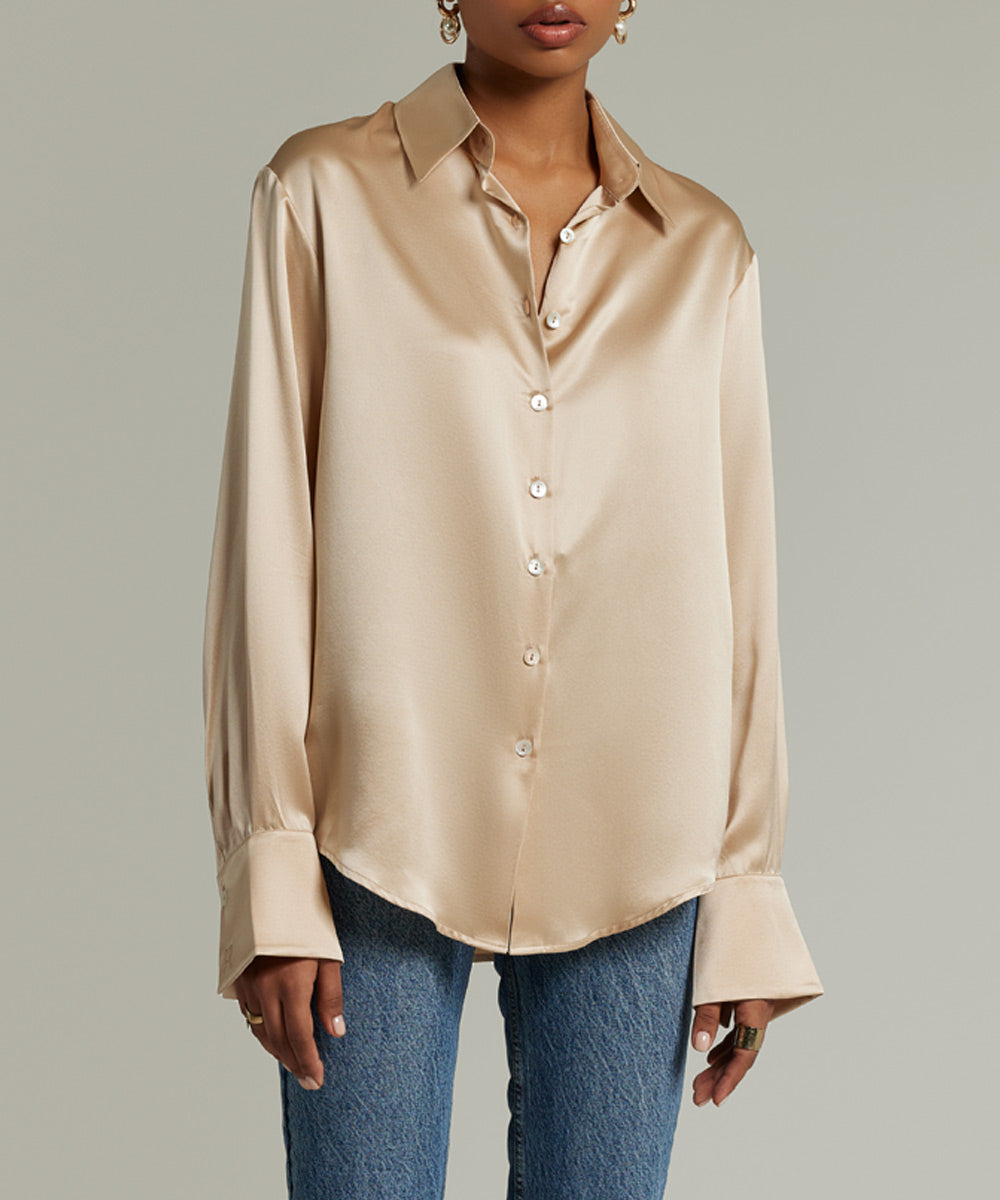 Silk Oversized Shirt