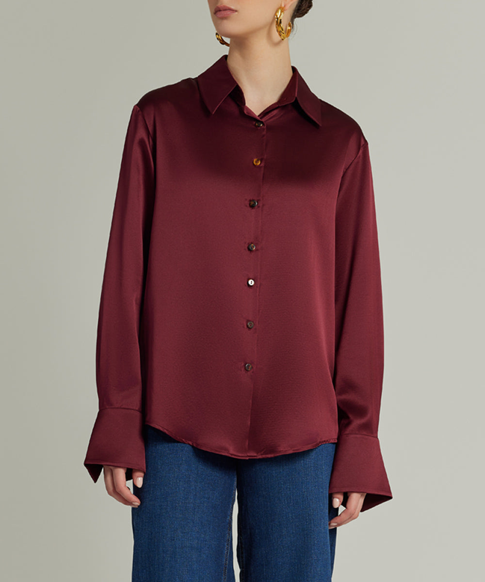 Silk Oversized Shirt