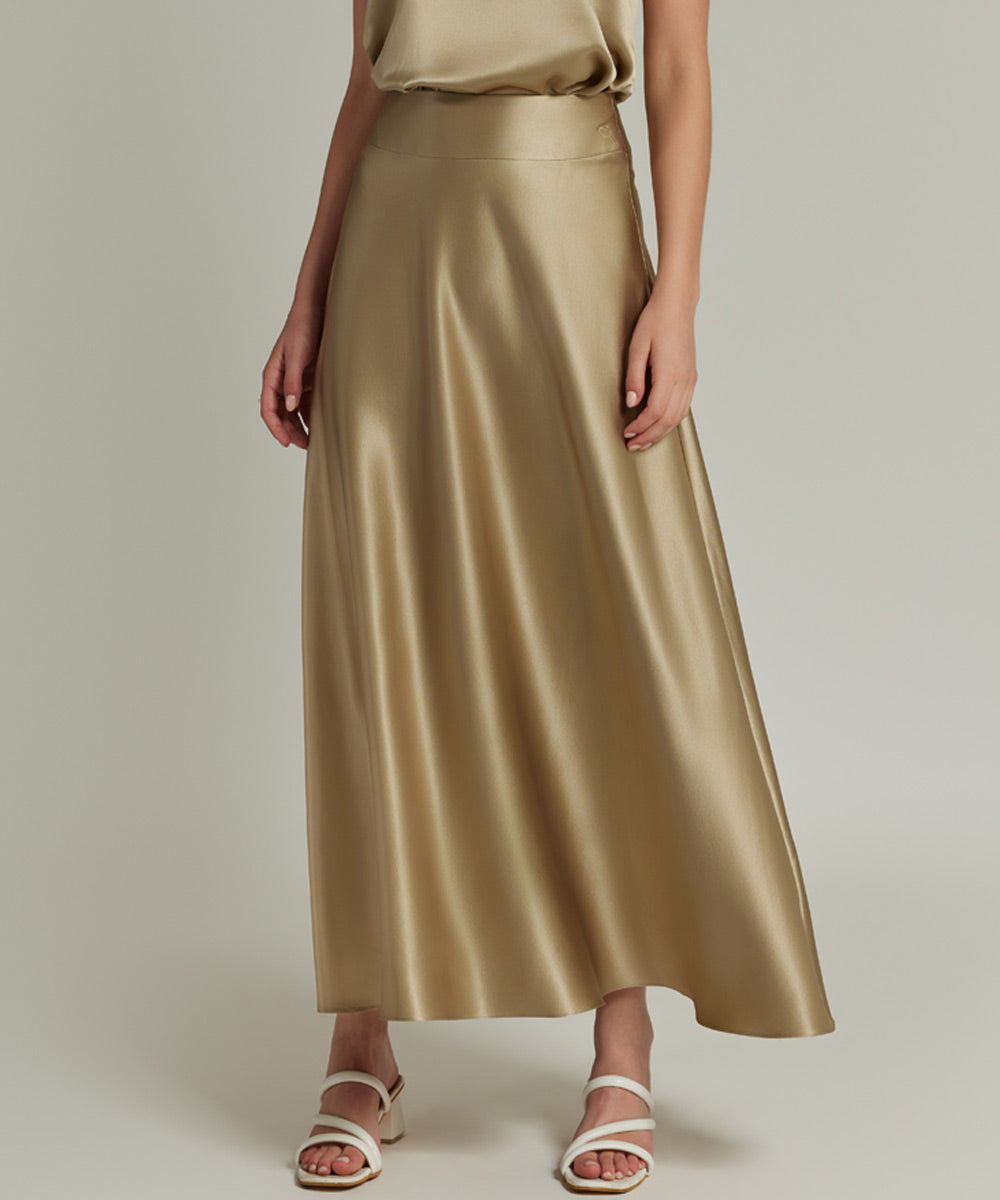 Silk Long Skirt