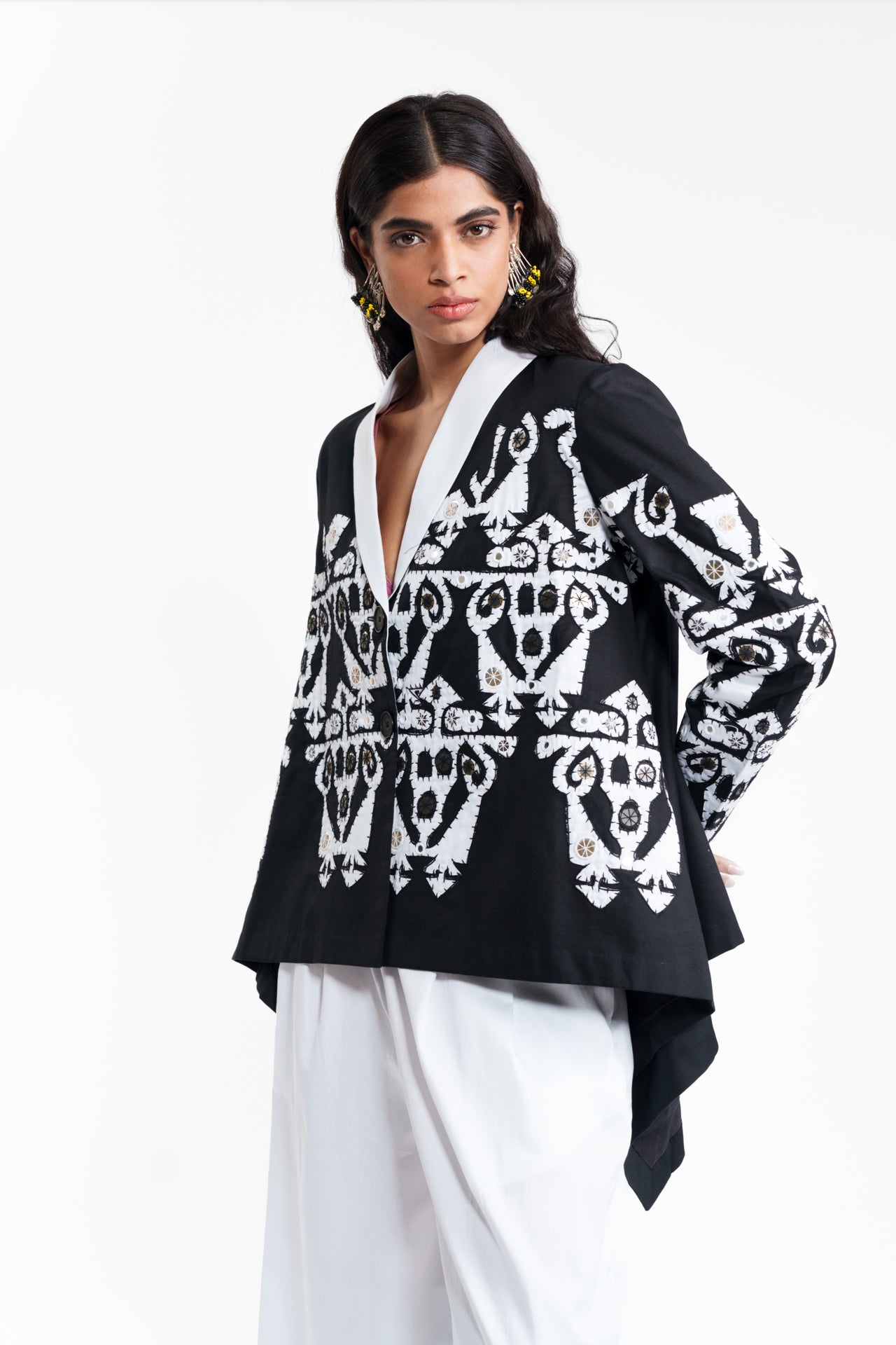 Appliqué Wrap Jacket