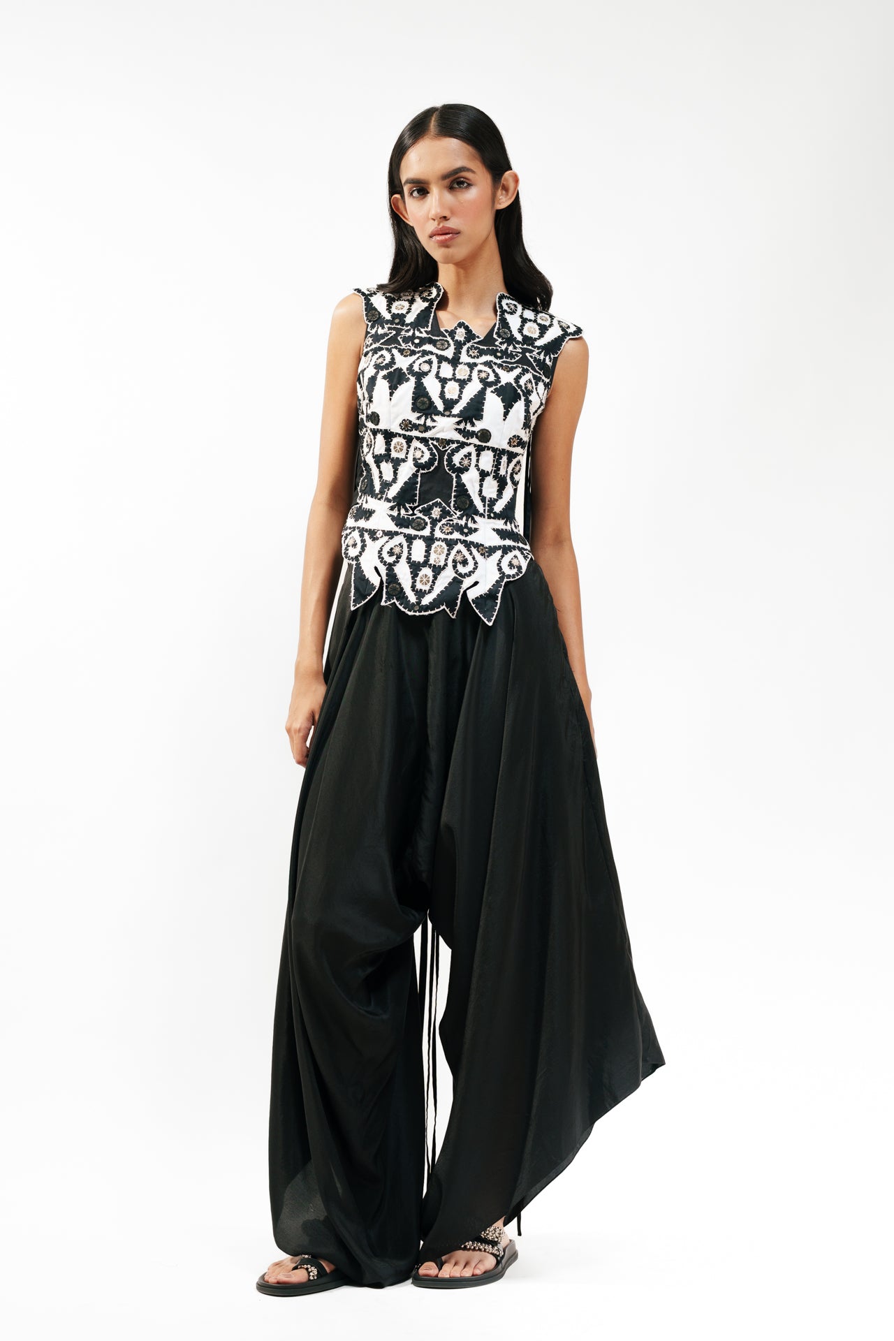 Appliqué Top And Trouser Set