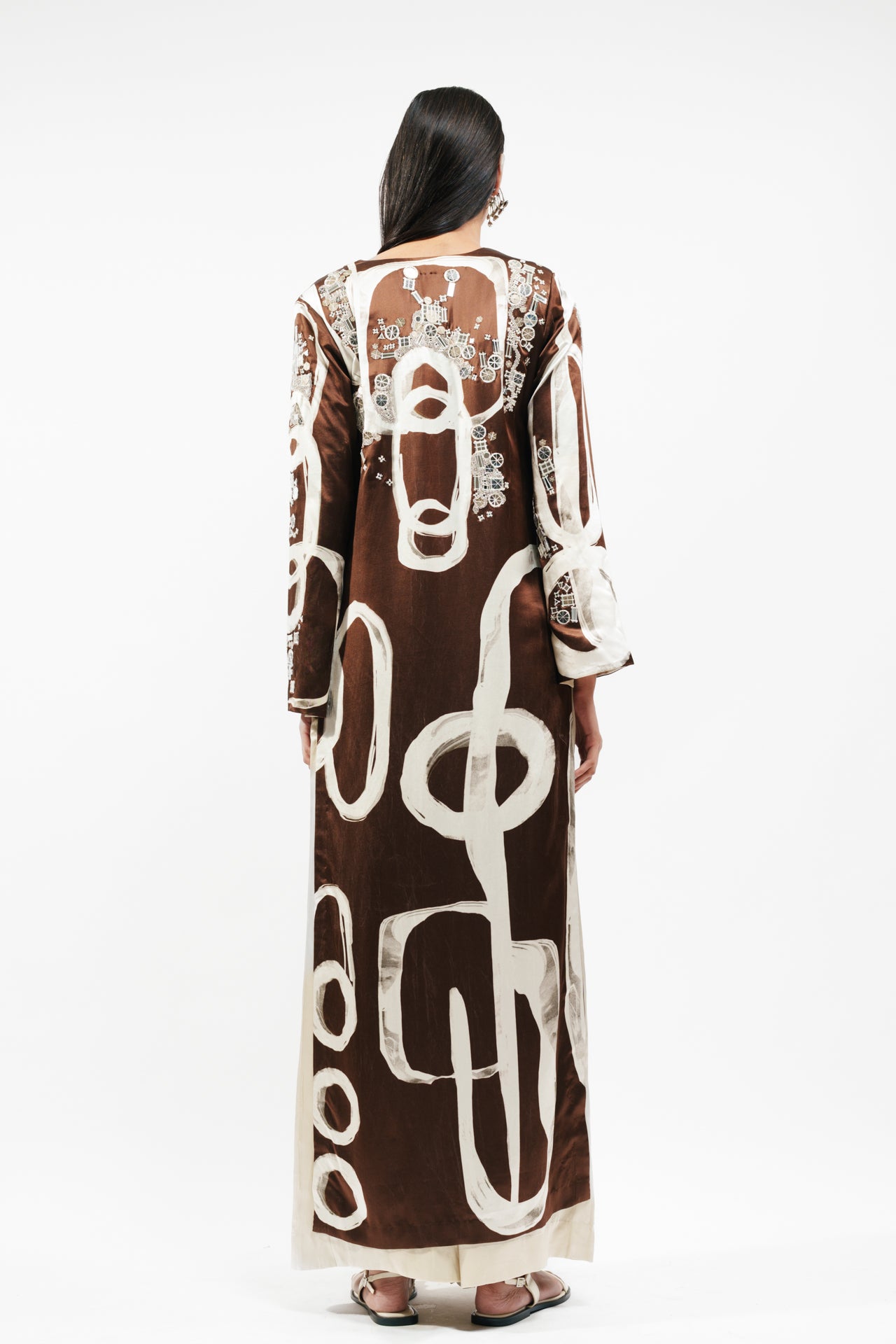 Abstract Print Kurta And Flared Trouser