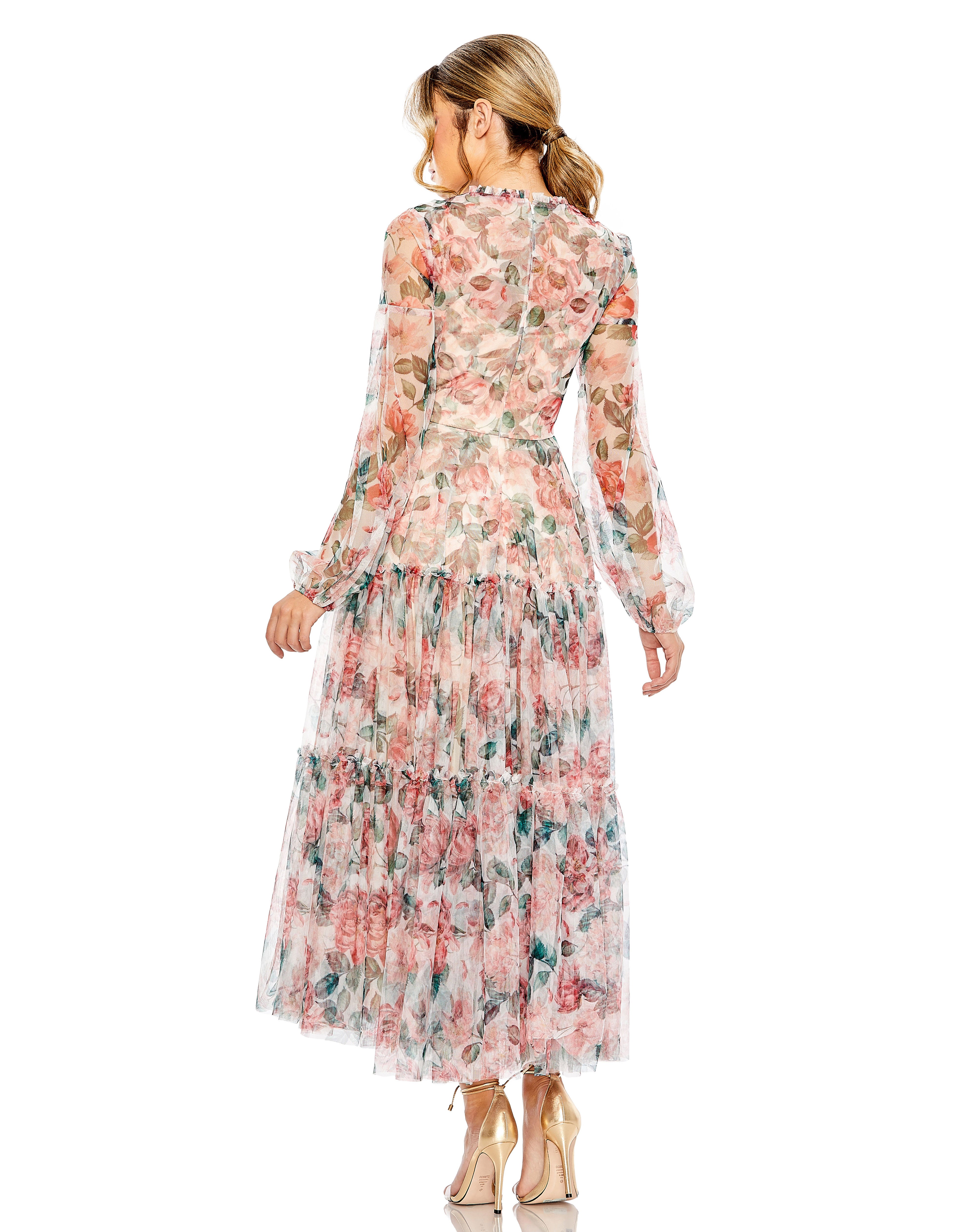 Printed Middi Dress