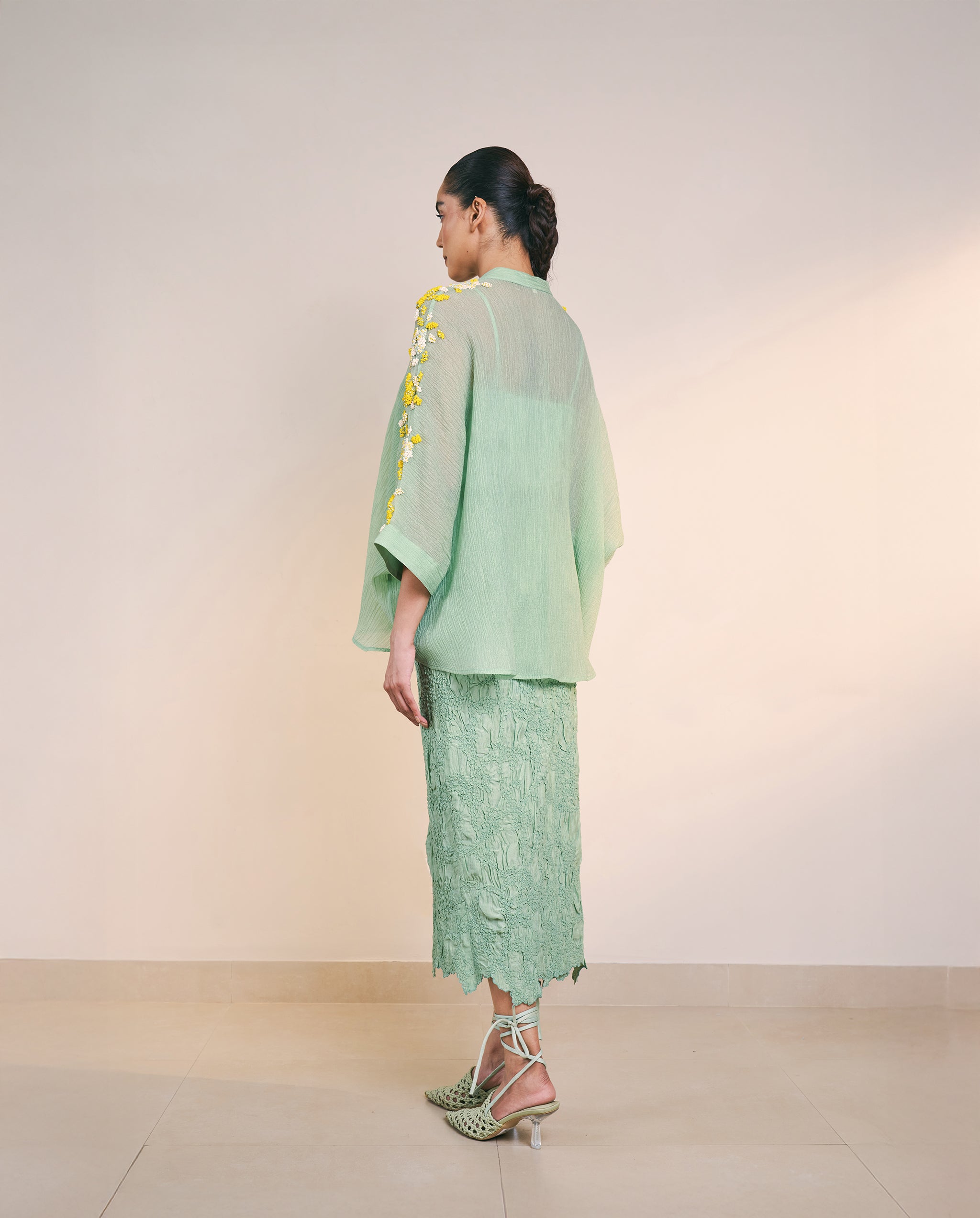 Sea Green Leafline Shirt