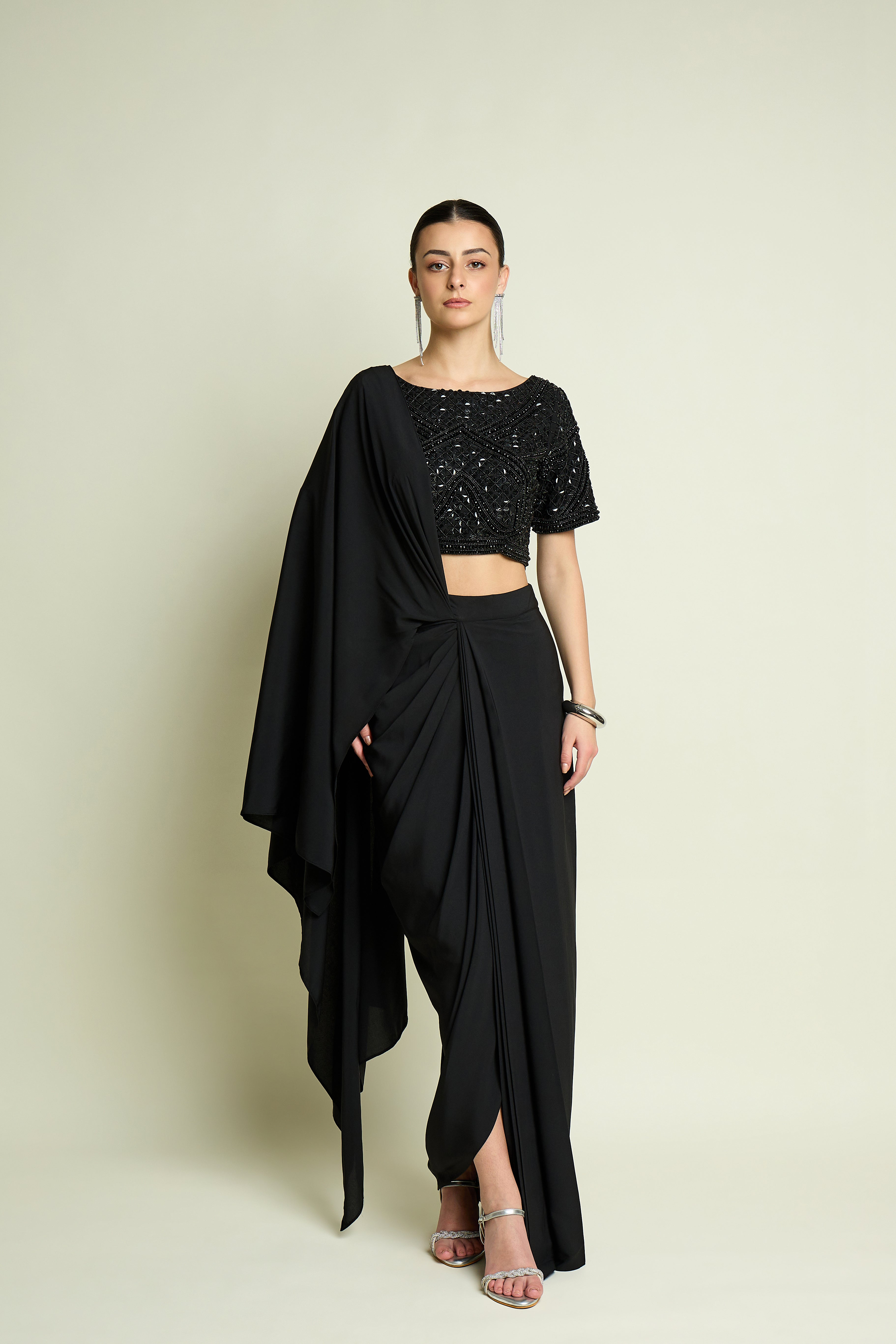 Noir Crystle  Blouse