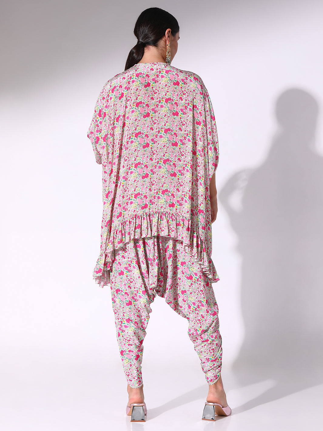 Brown printed dhoti – The Pajama Factory