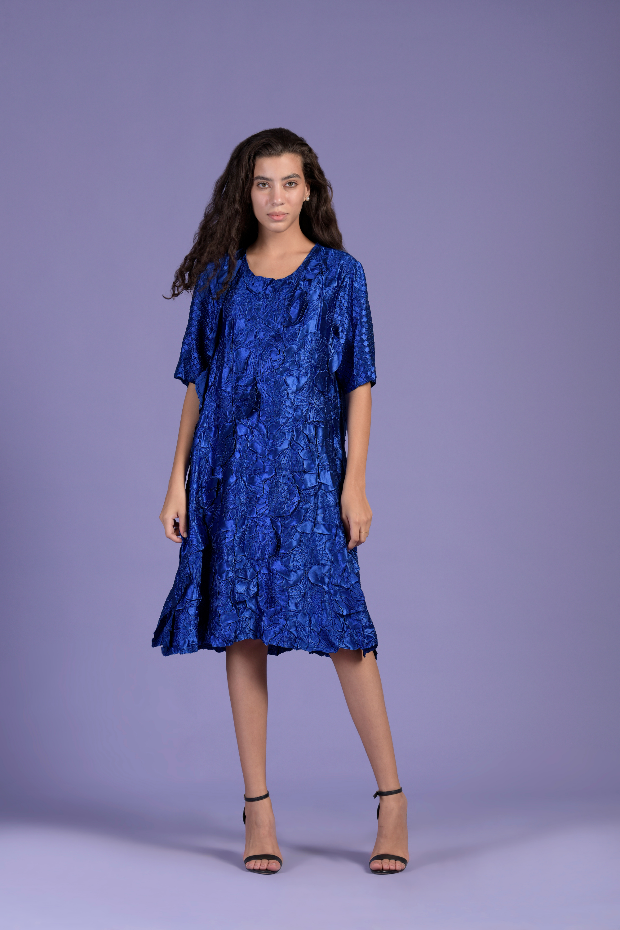 Fiona Fishbait Dress Pleated Dress - Sapphire