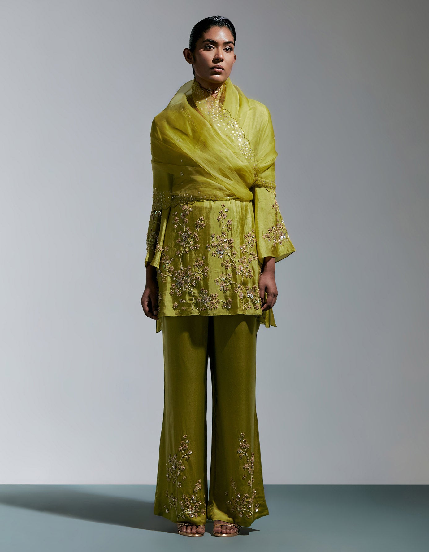 Henna Organza Dupatta