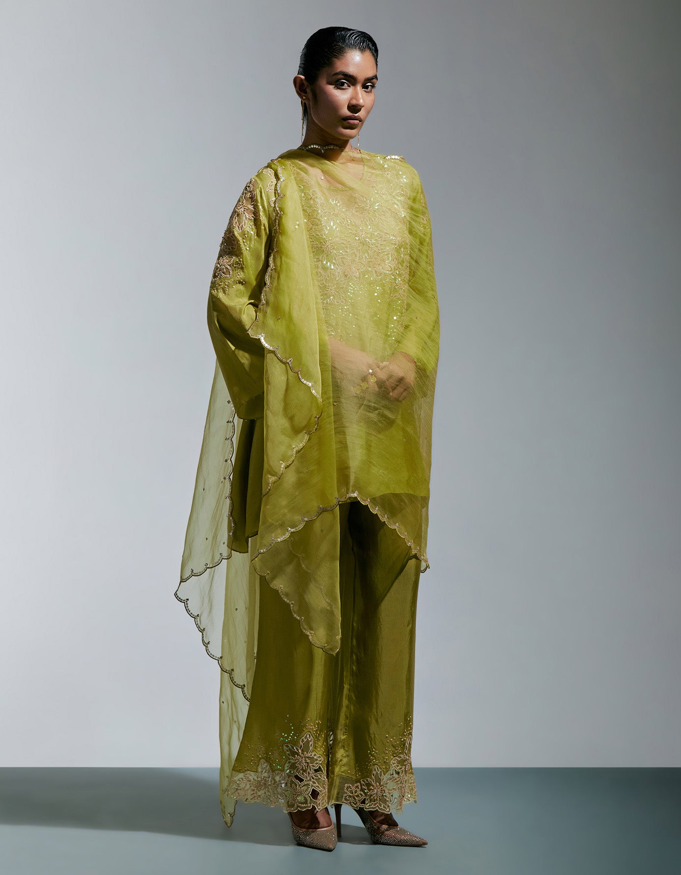 Henna Organza Dupatta