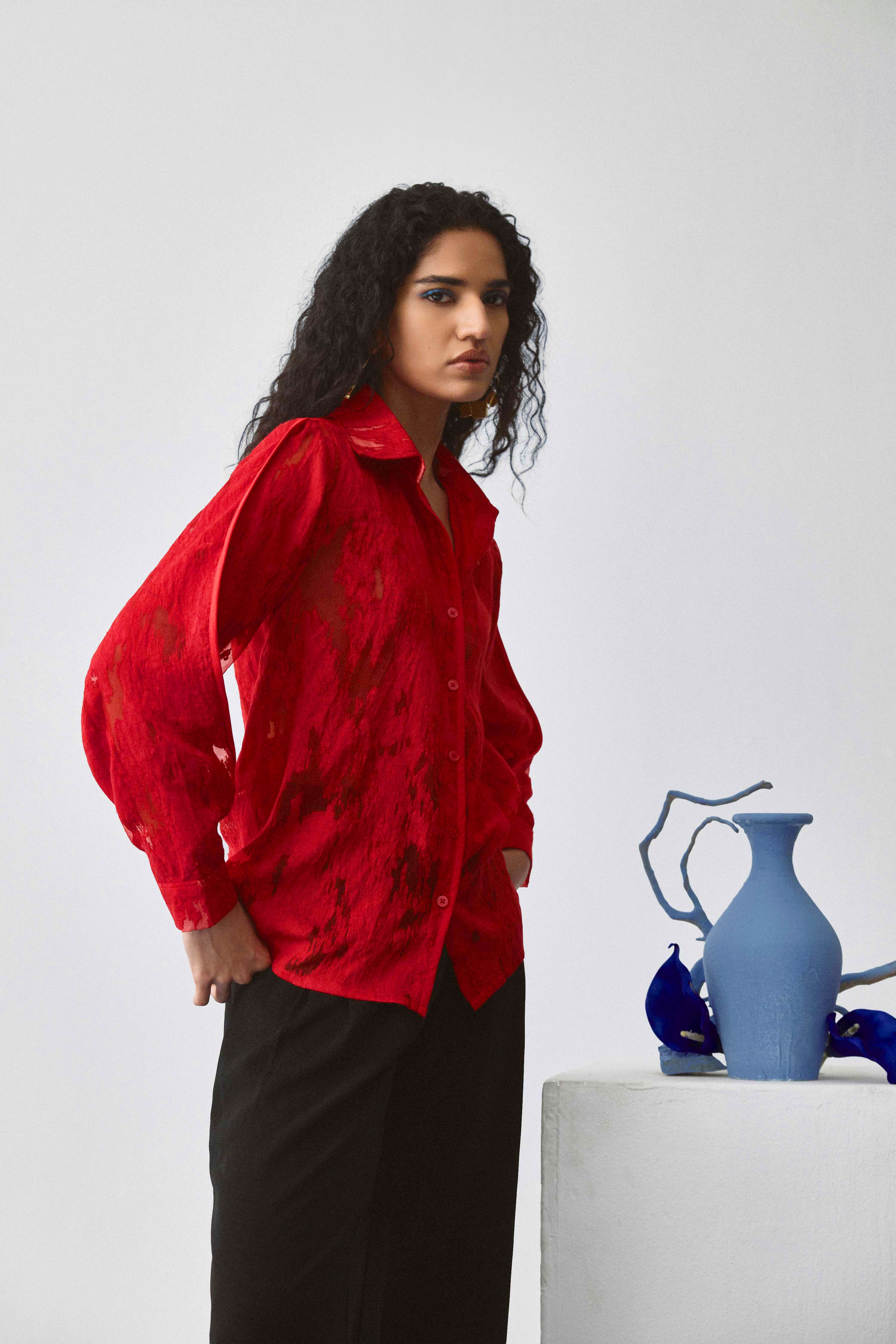 Echo Rouge Tiered Shirt