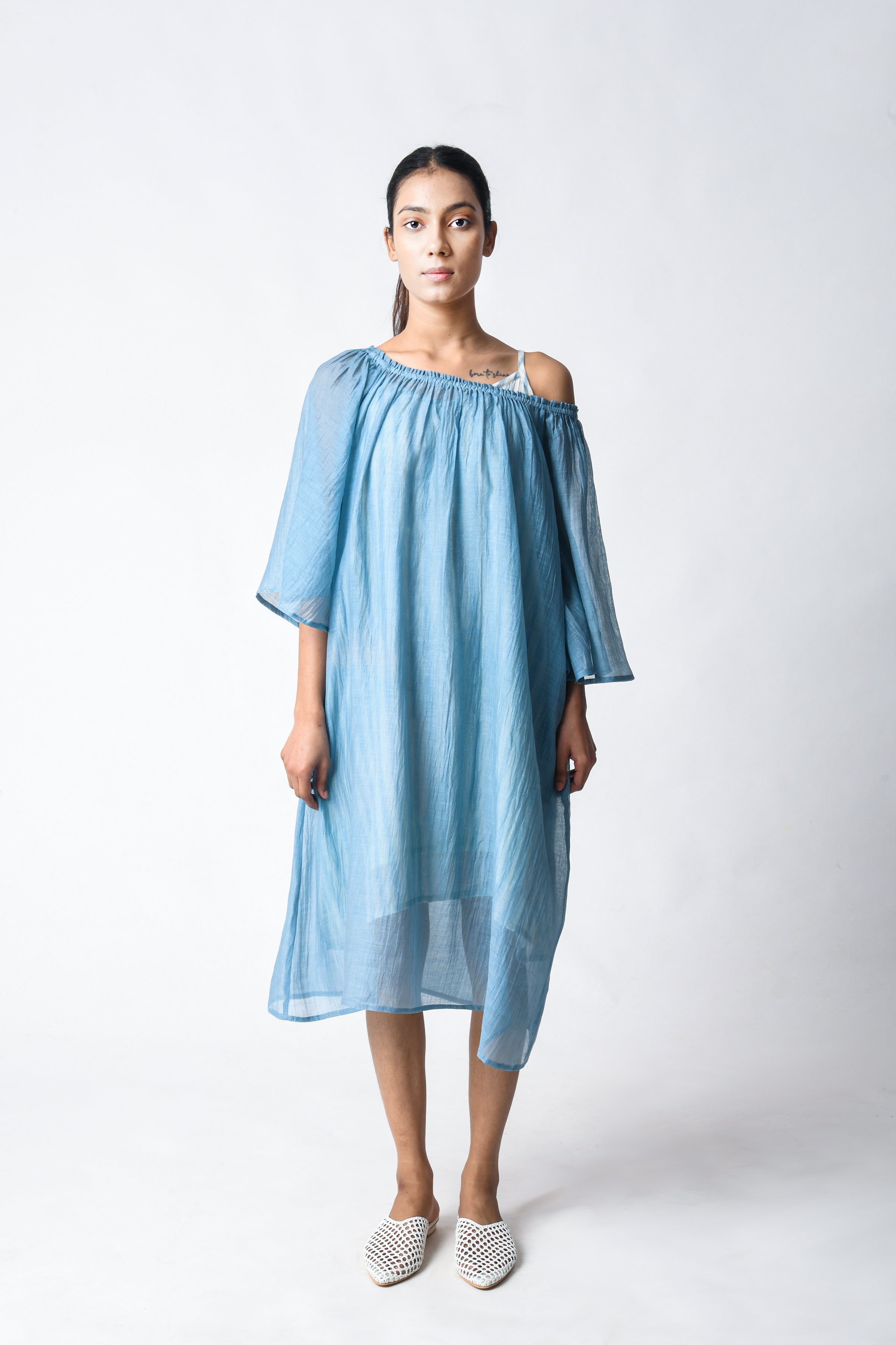 Sky Off-shoulder Dress
