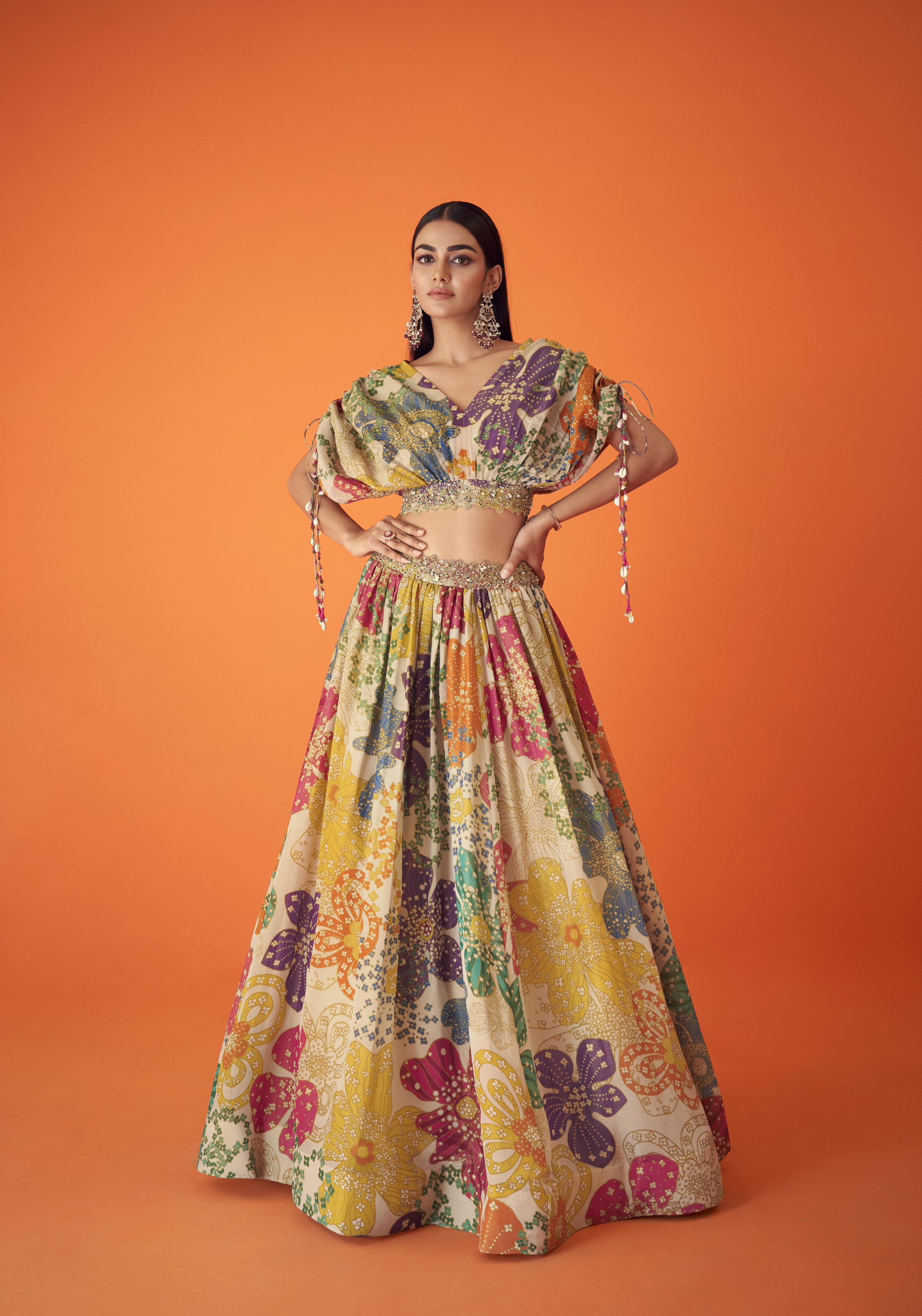 Zeel Clothing Women's Digital Print with Embroidery Organza Lehenga Choli  with Dupatta (5054-Black-Wedding-Stylish-Latest; Free Size) : Amazon.in:  Fashion