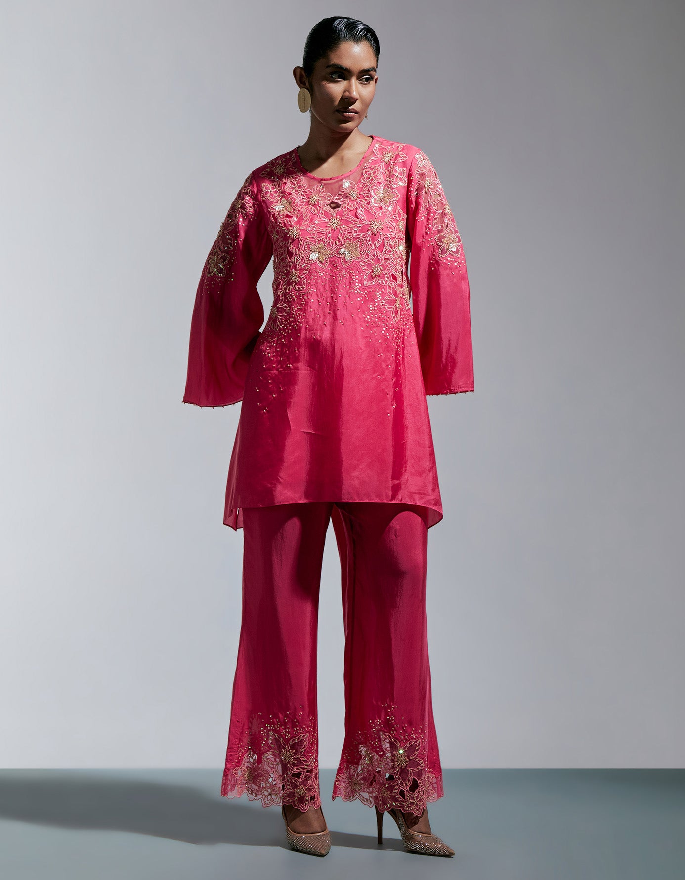 Raspberry Silk Co-ord Set