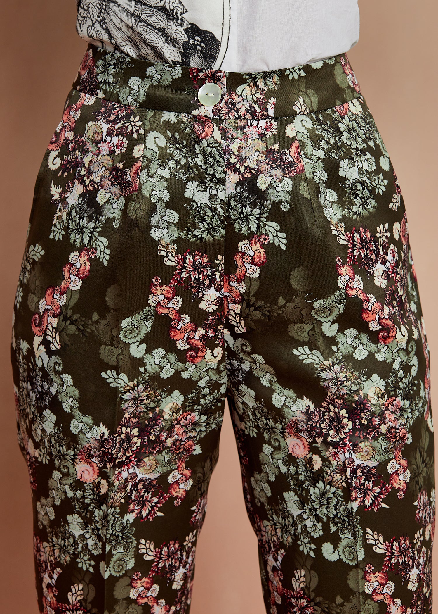 Printed Floral Pants
