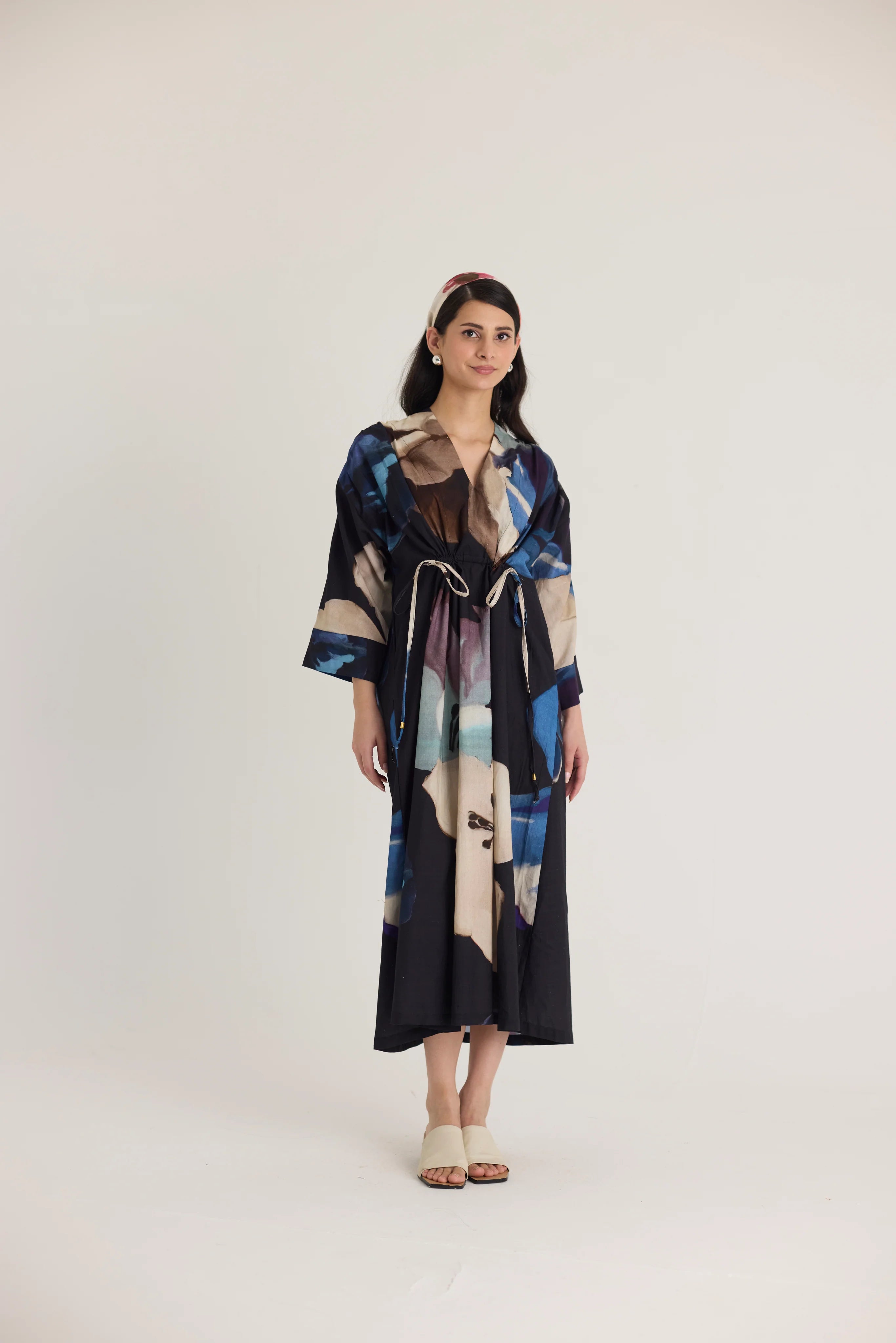 Rocco  Drawstring Kaftan Dress