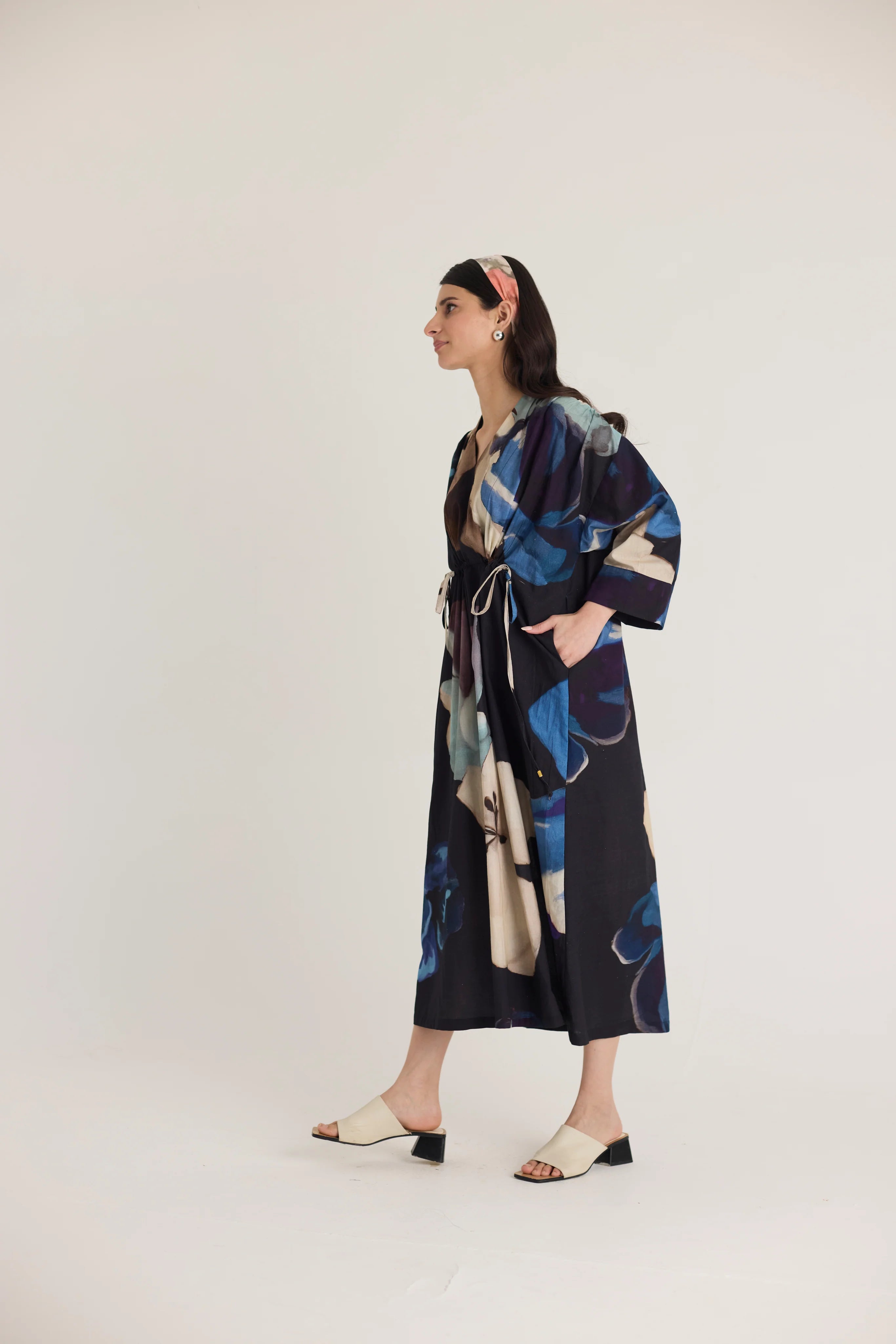 Rocco  Drawstring Kaftan Dress