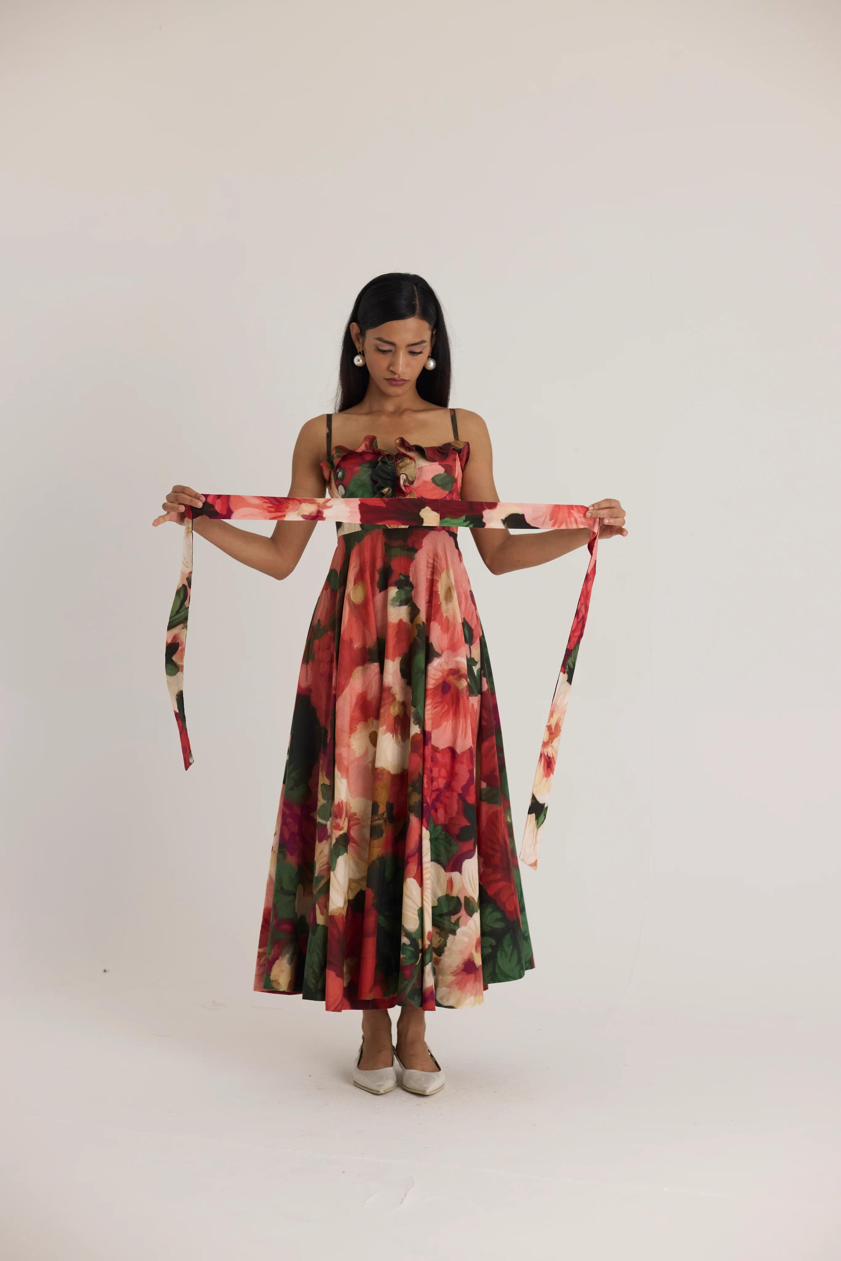 Scarlett  Cotton Frill Dress