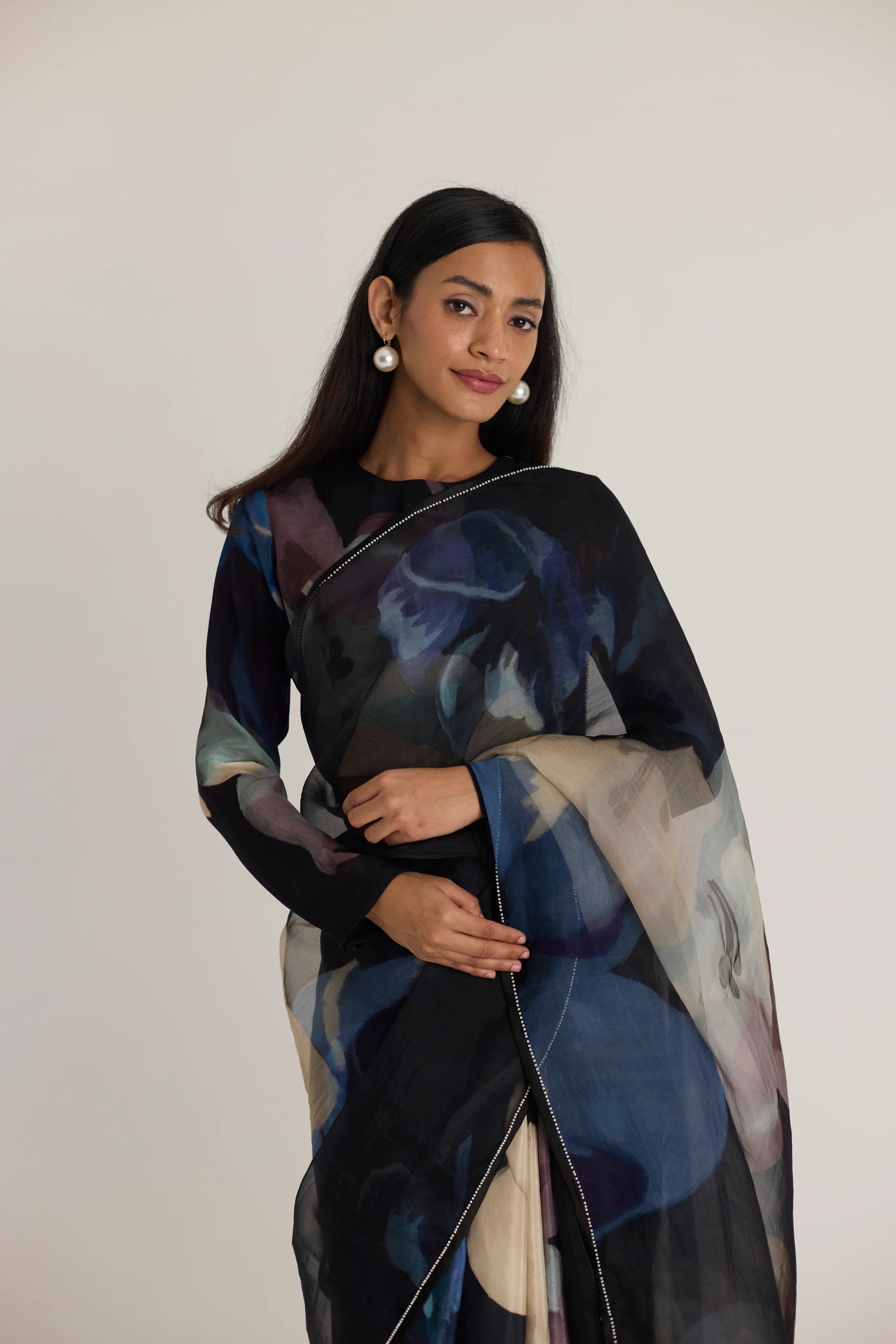 Rocco  Half Silk & Half Organza Saree