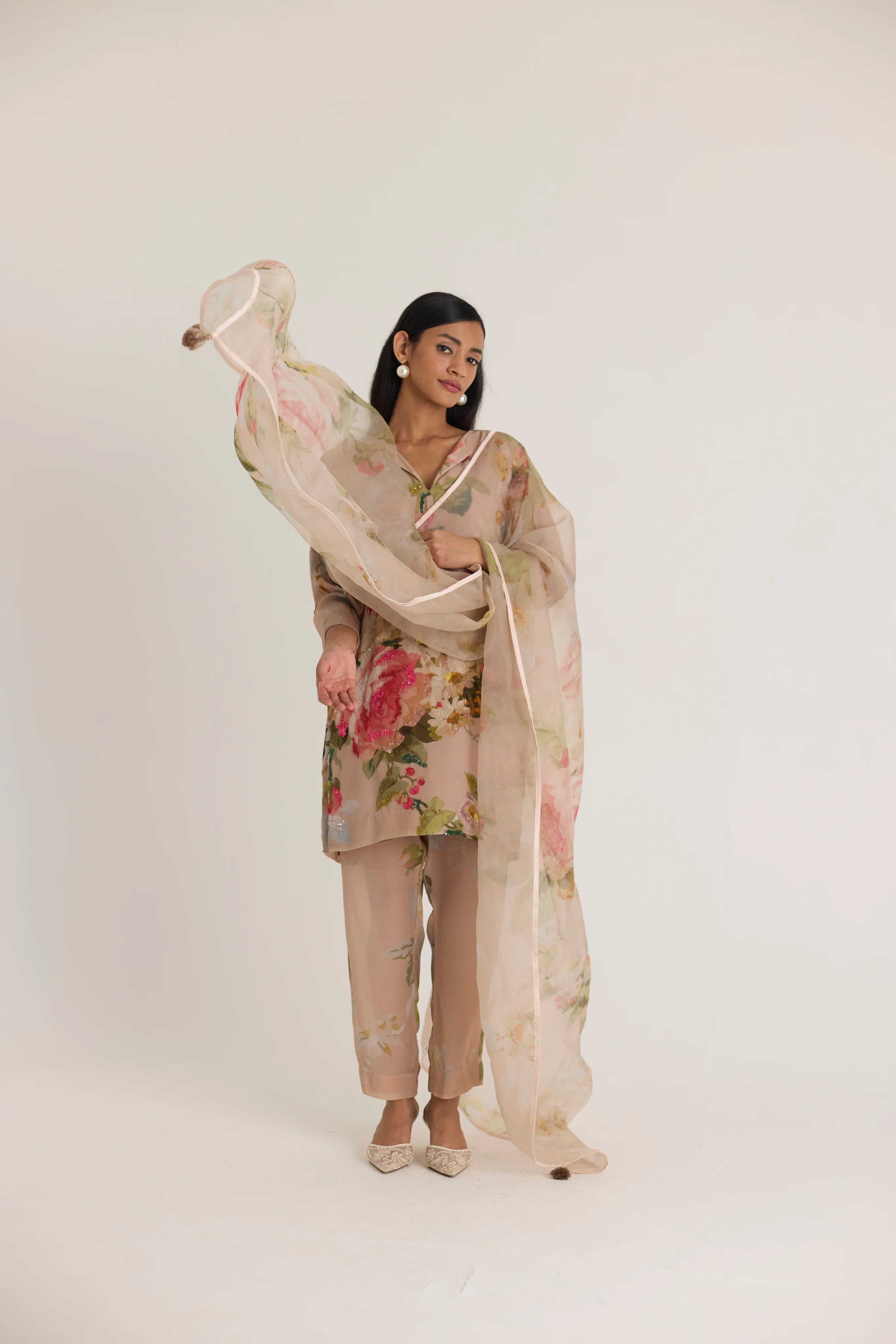 Hazel Organza Dupatta