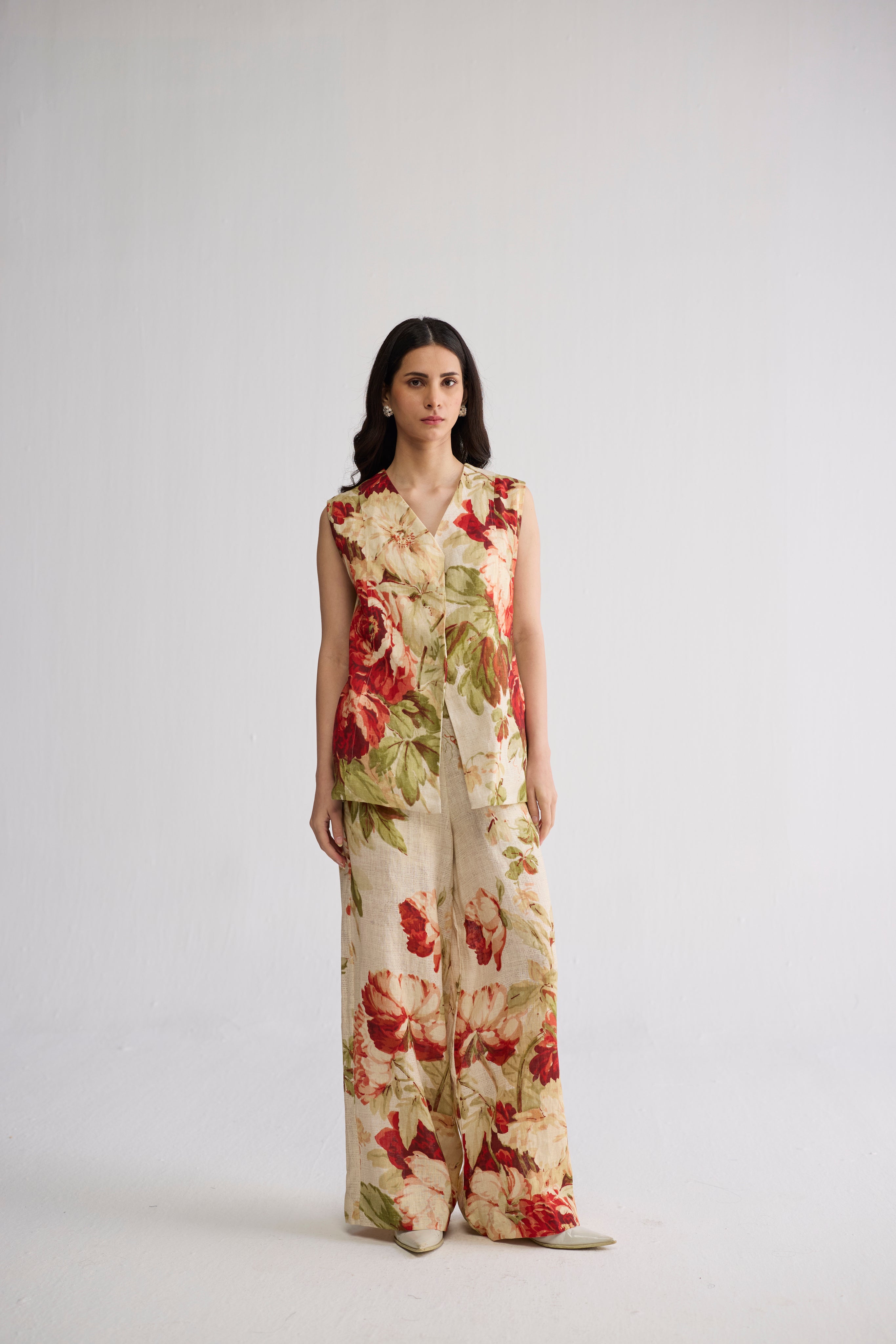 Sama Panelled Waistcoat & Pants Set