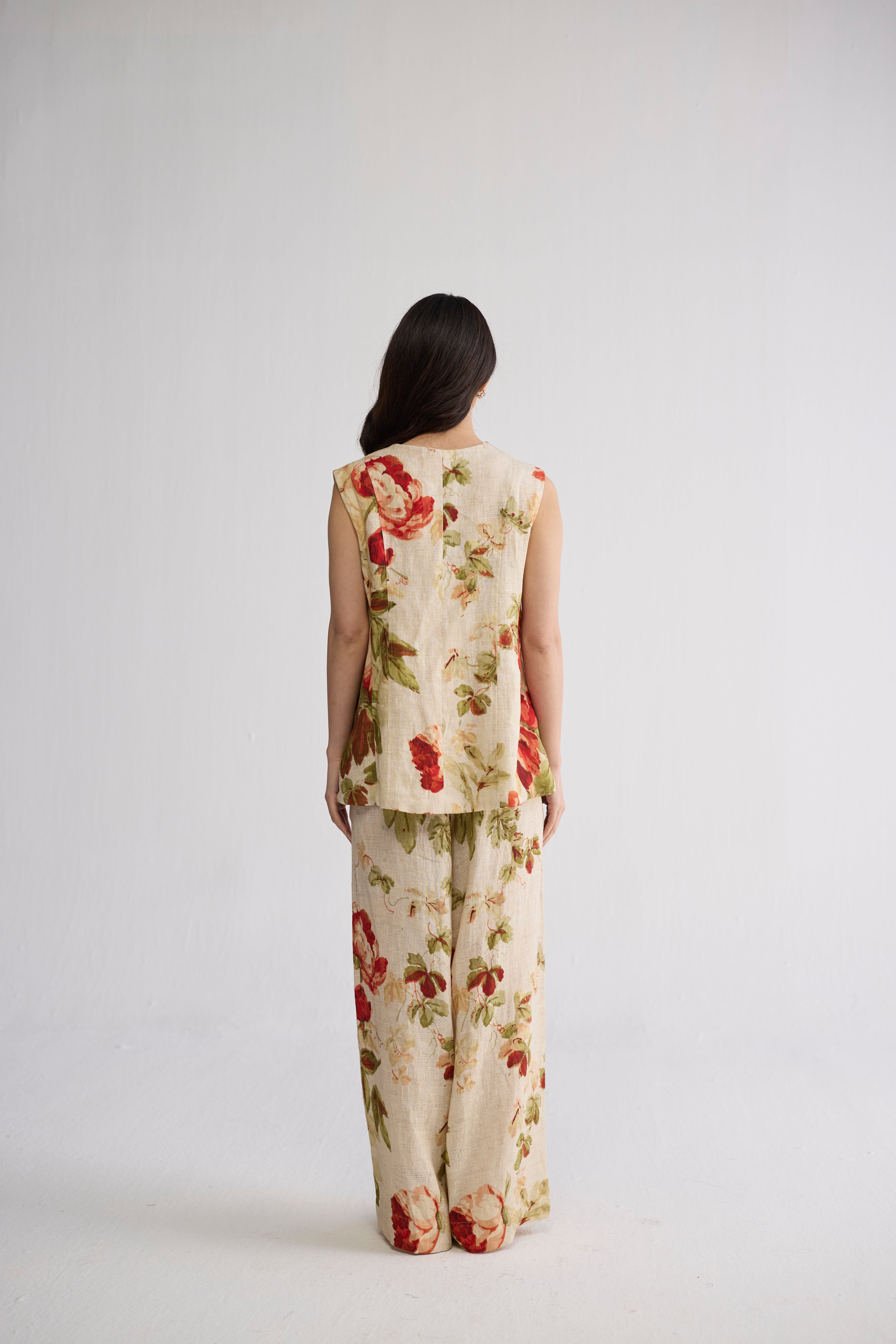 Sama Panelled Waistcoat & Pants Set