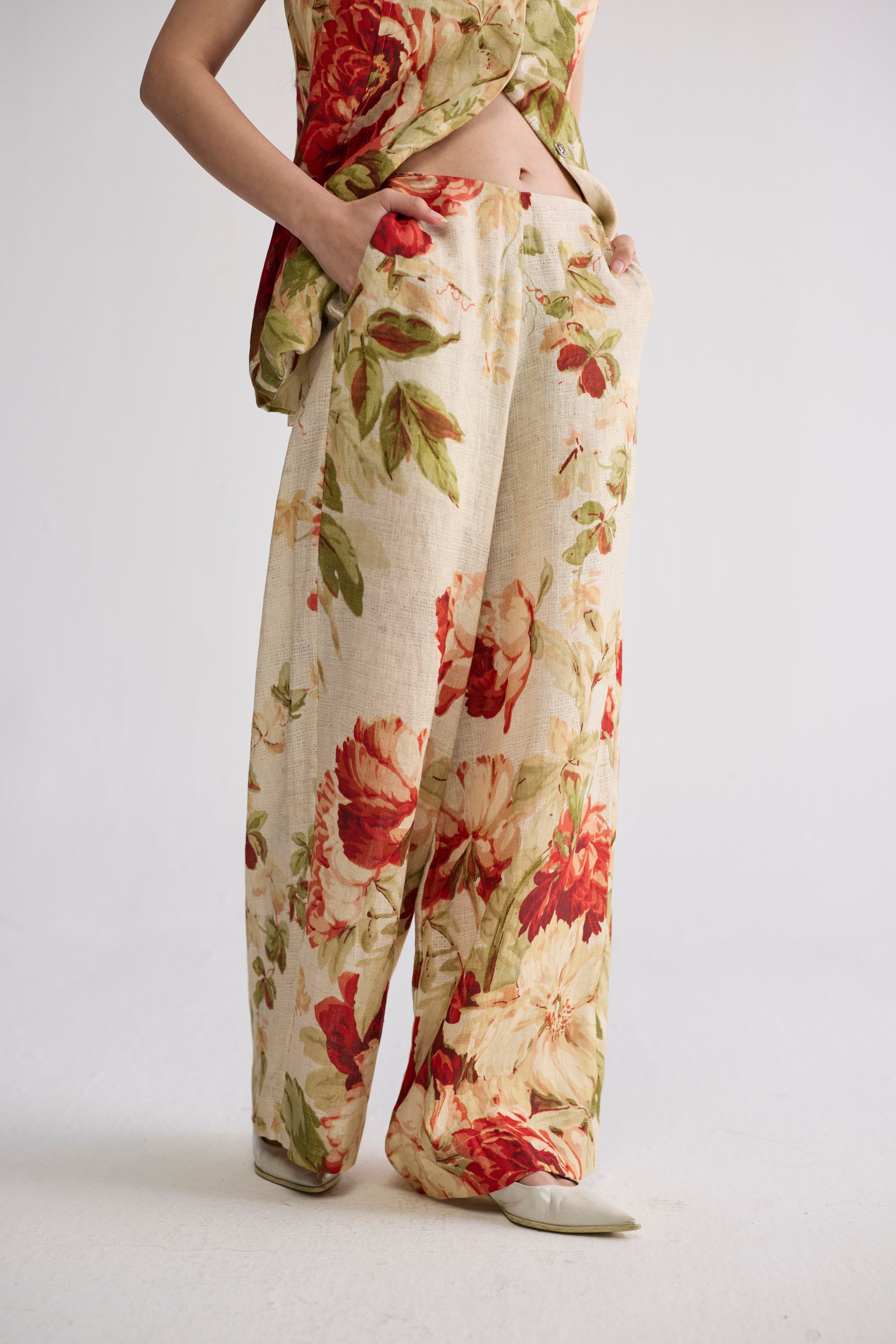 Sama Panelled Waistcoat & Pants Set