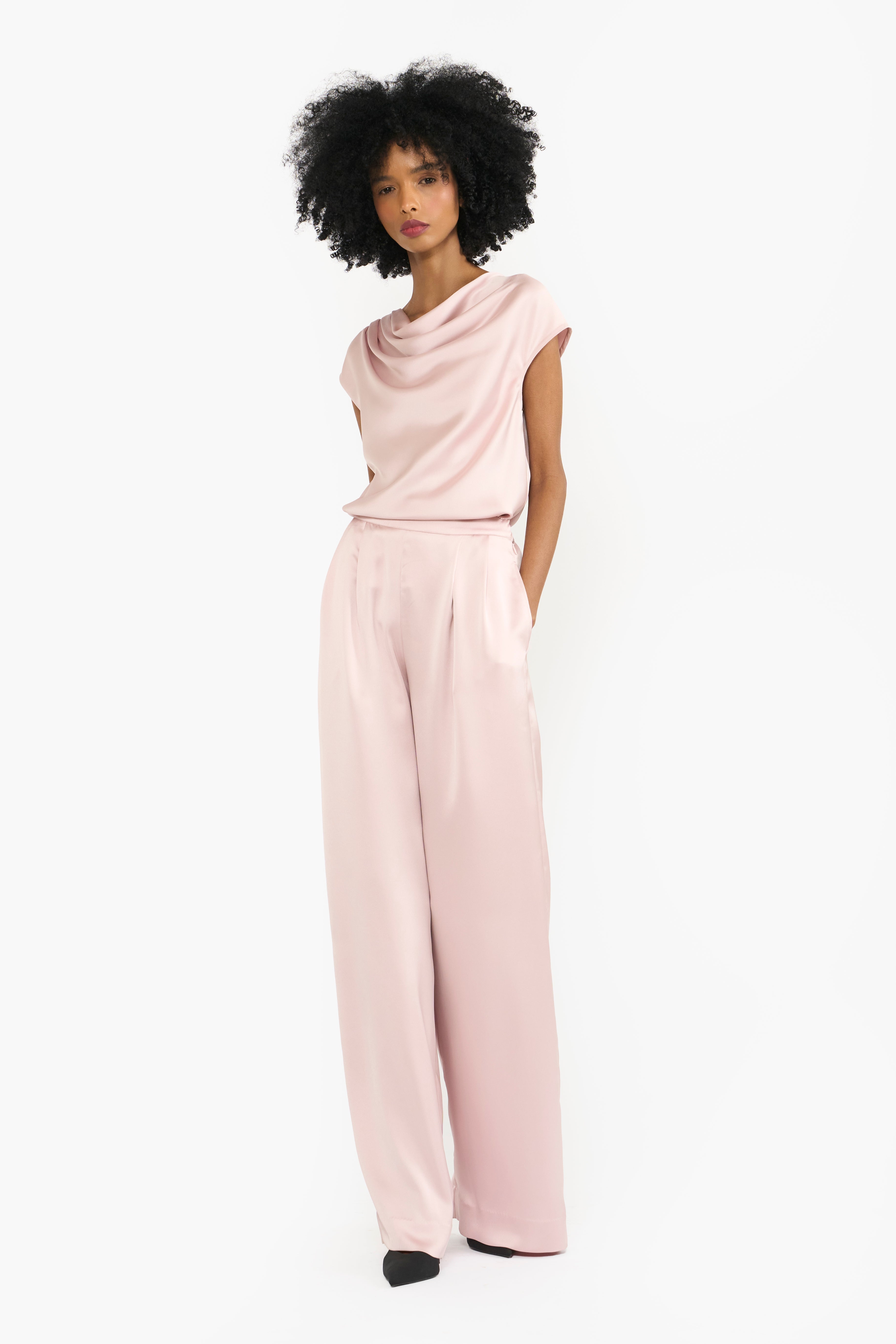 Cowl Draped Co-ord Set