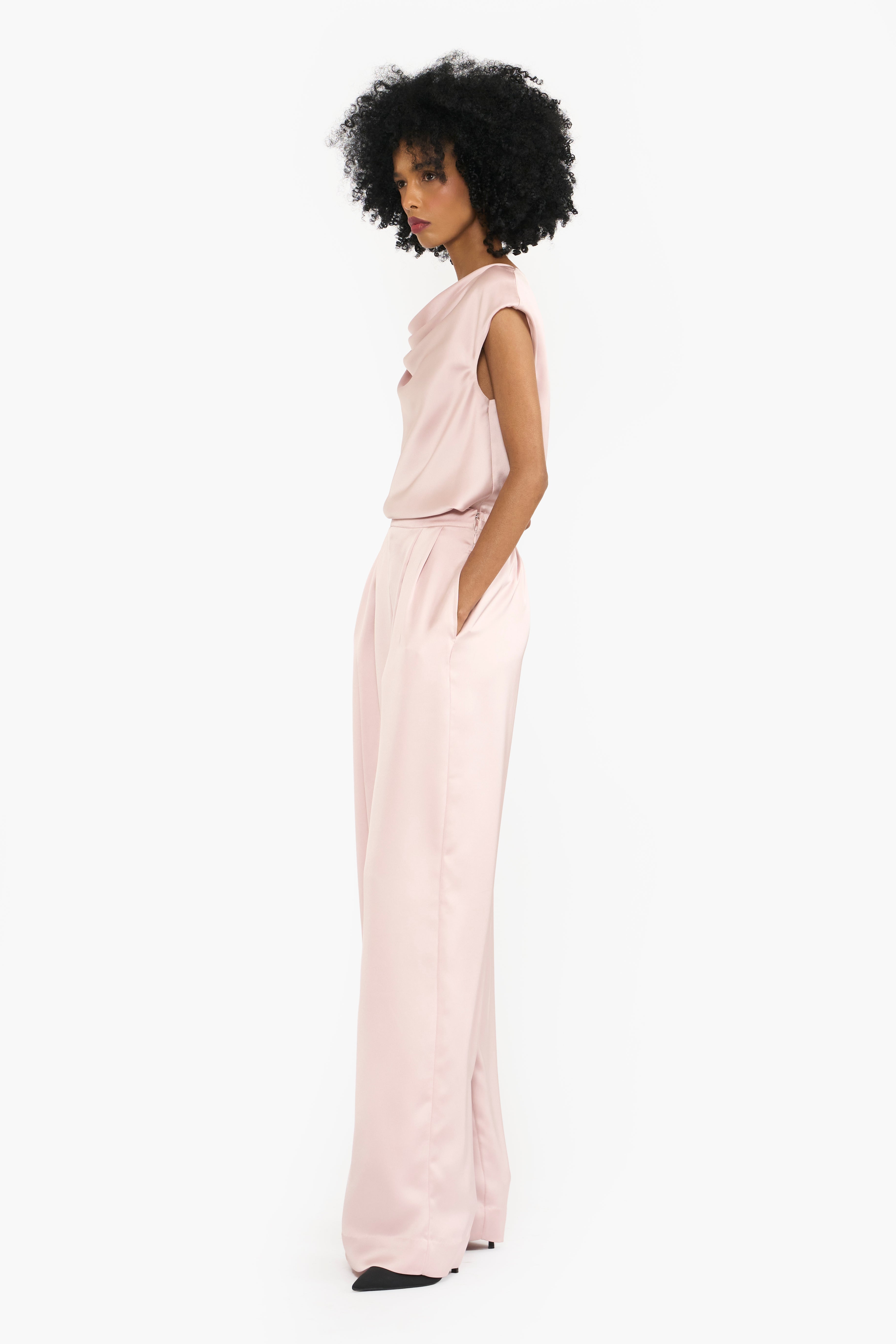 Cowl Draped Co-ord Set