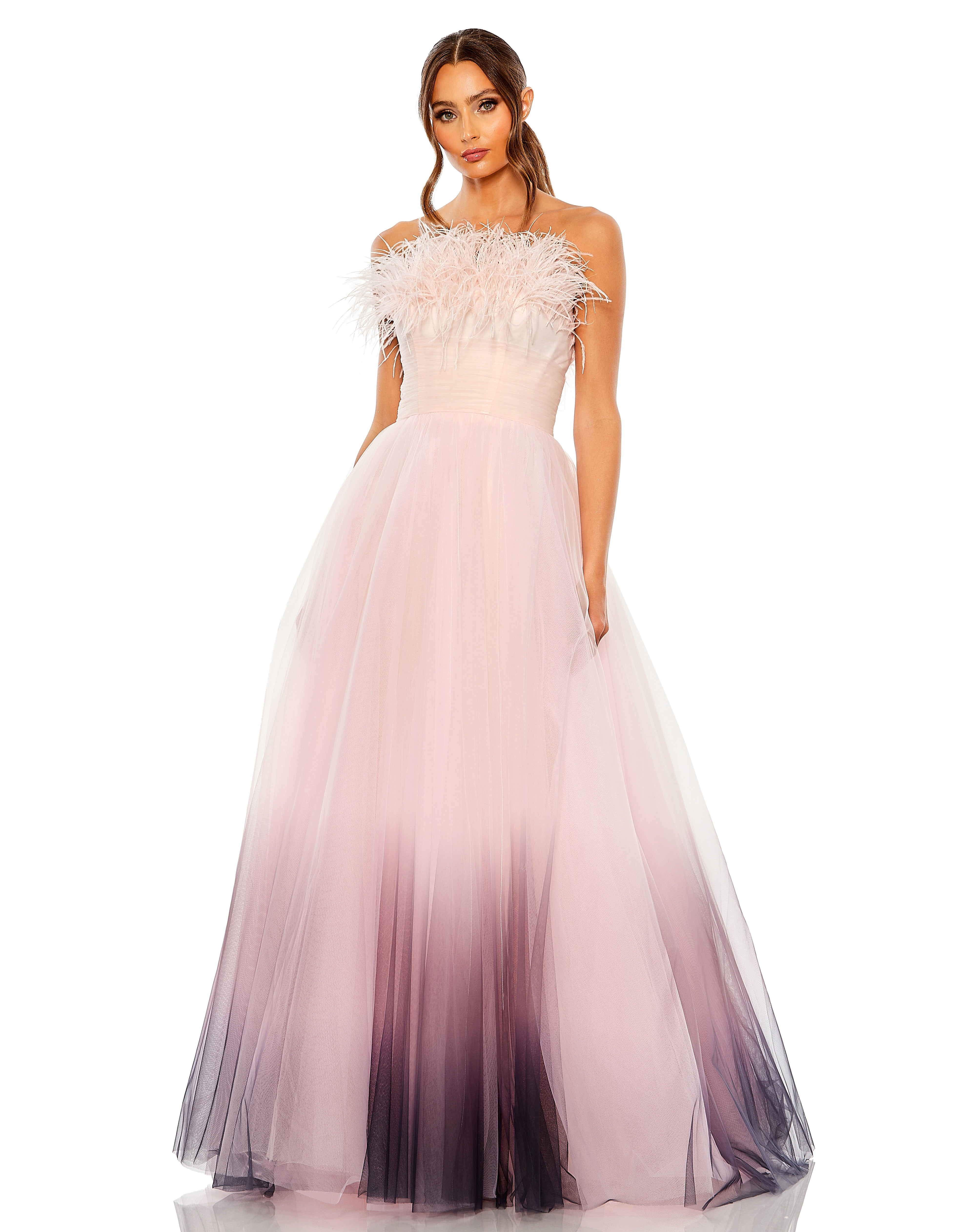 Off Shoulder Ombre Gown