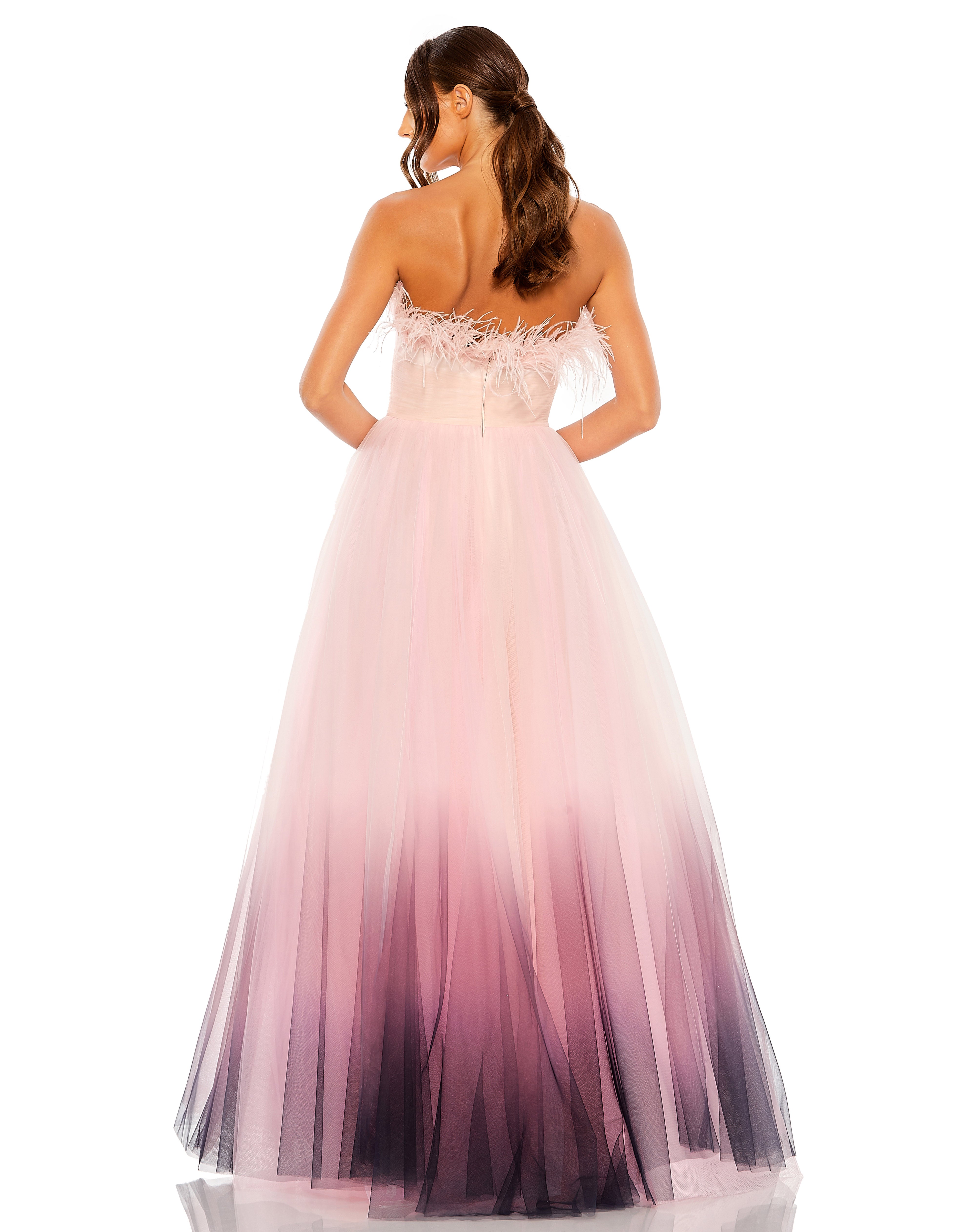 Off Shoulder Ombre Gown