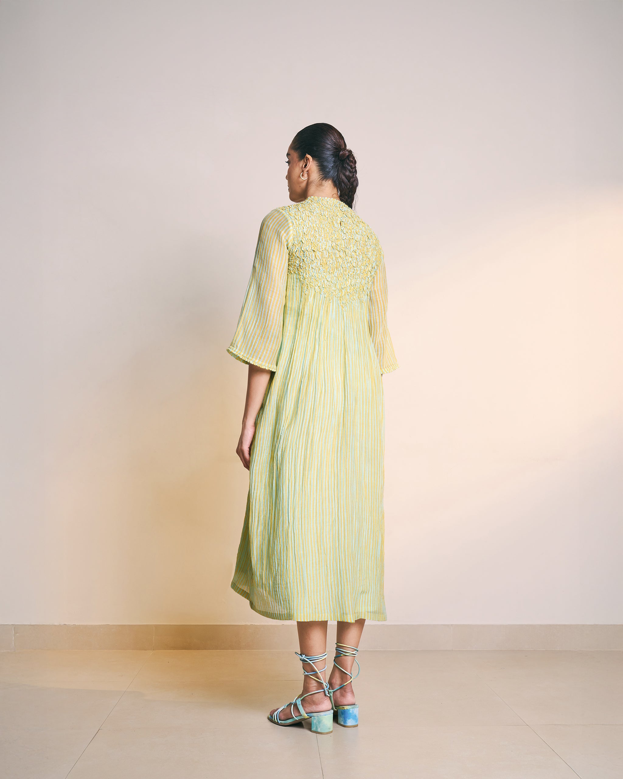 Yellow Striped Sianne Dress