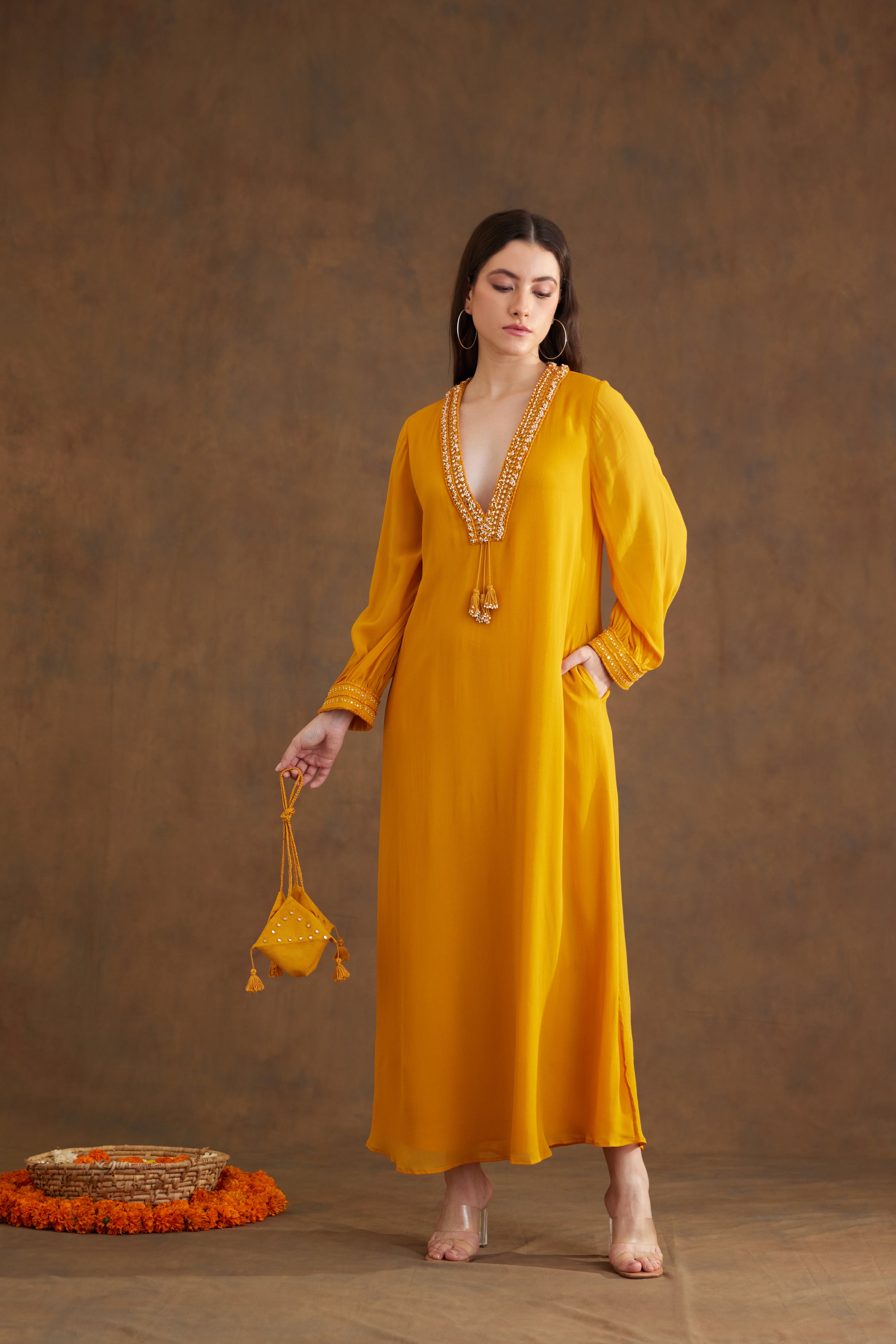 Ochre Maxi Dress