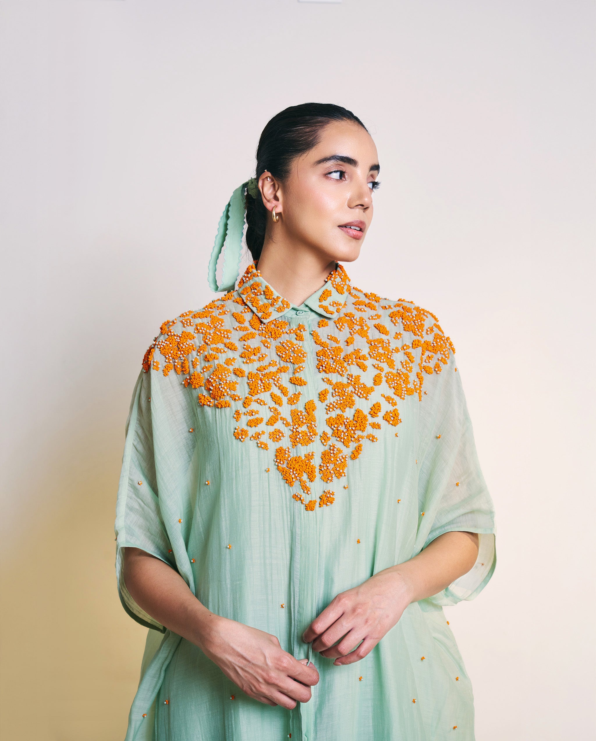 Sea Green Crown Dress