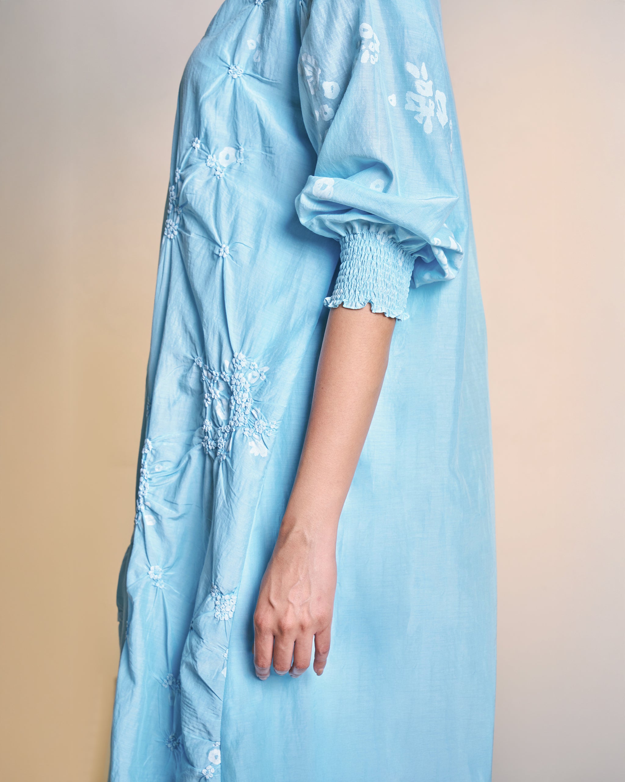 Ice Blue Column Dress