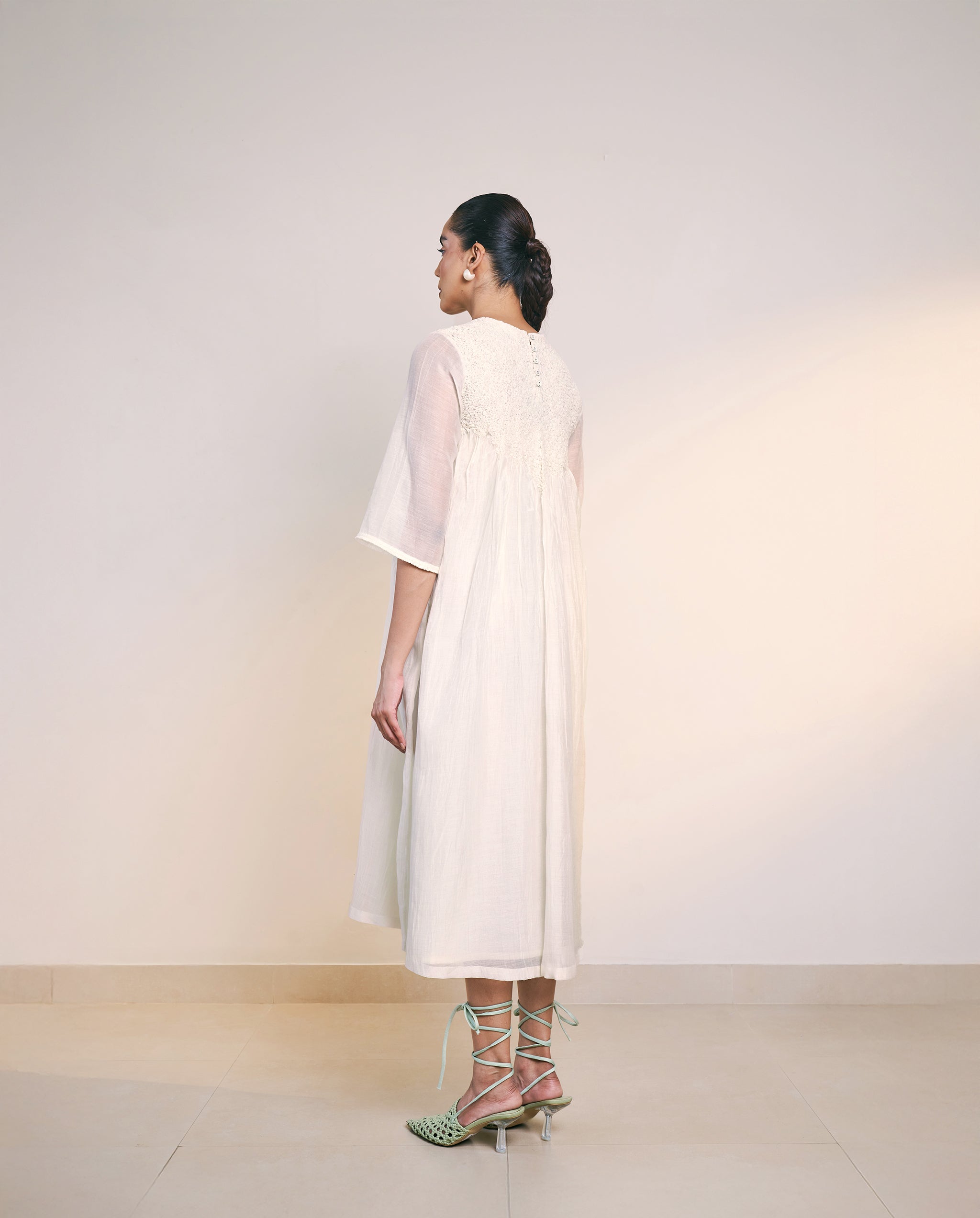 Off White Garden Dress