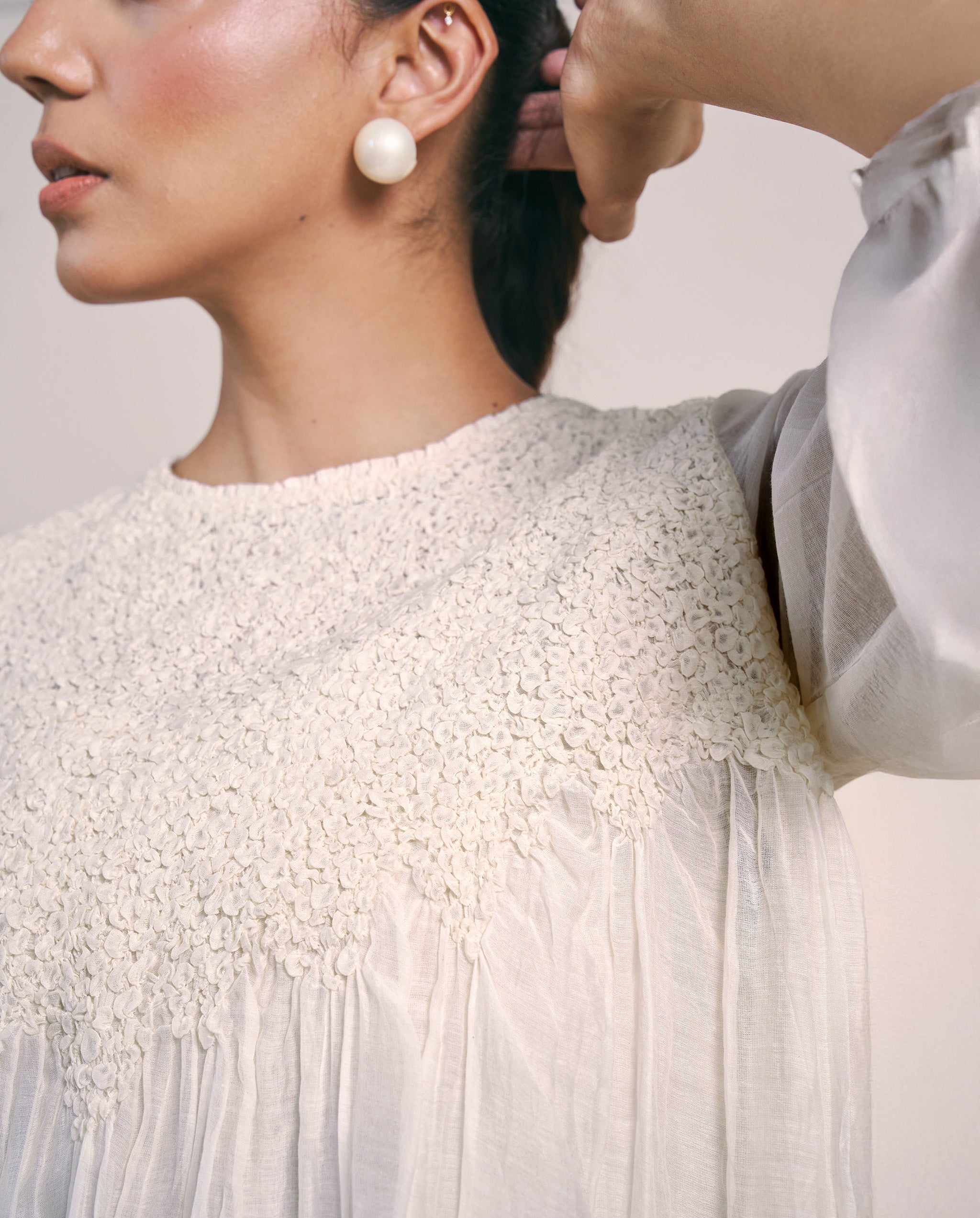 Off White Garden Dress