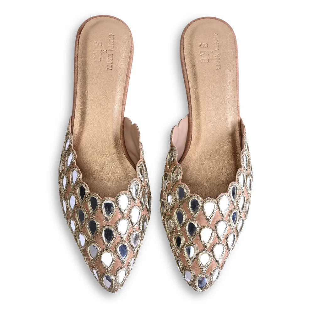 Glimmering Gold Mule