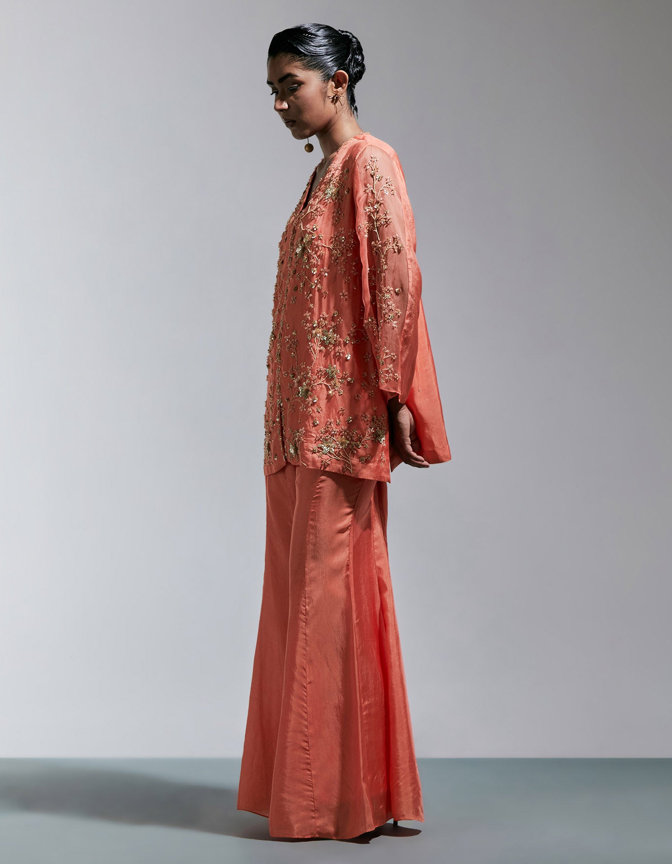 Vermillion Sharara Set