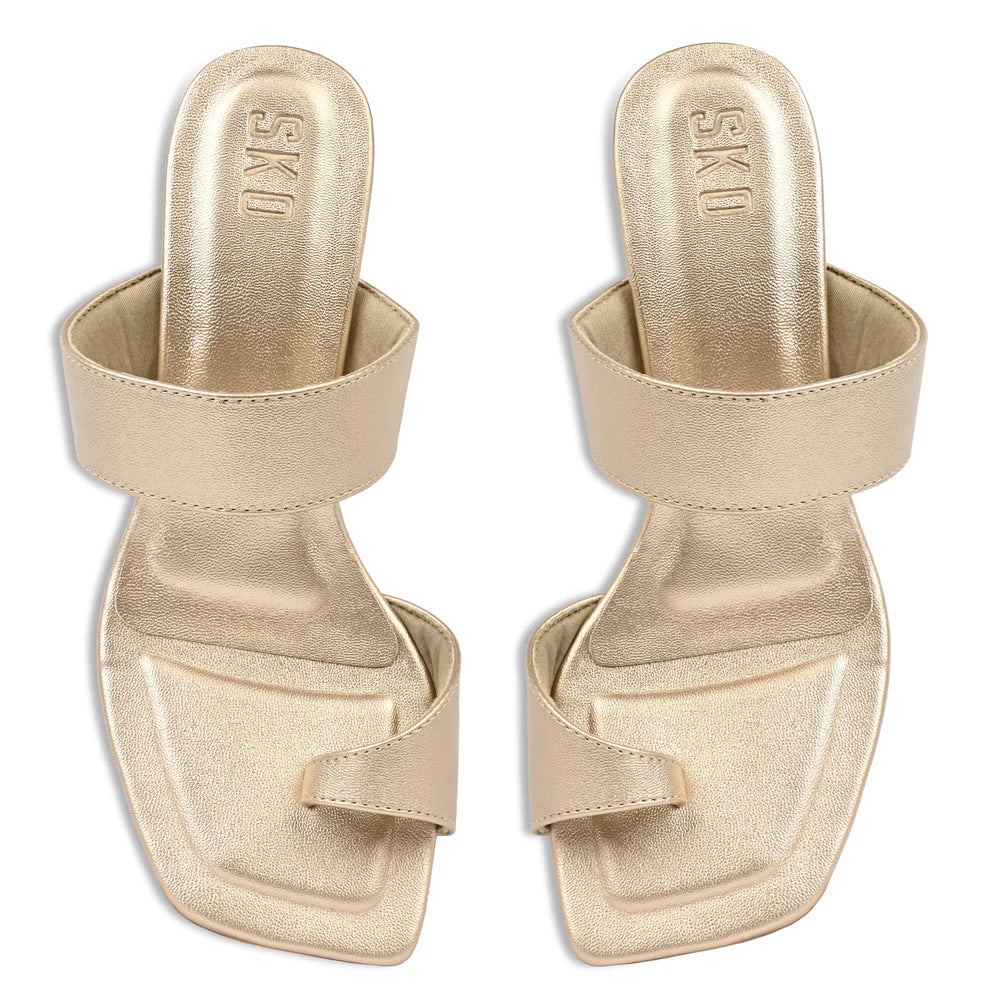 Dahlia Champagne Gold Heel
