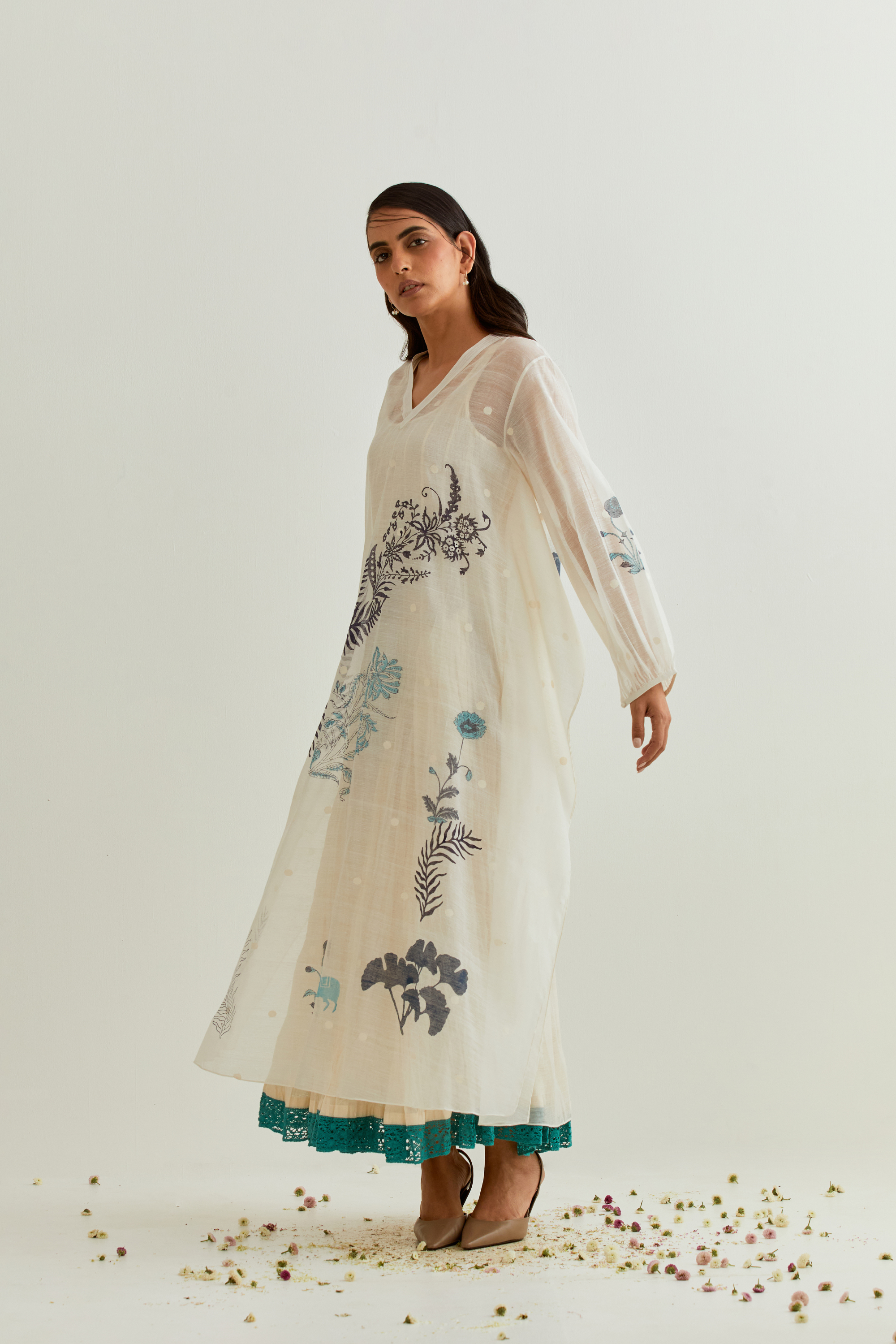 Chanderi Ivory Dress