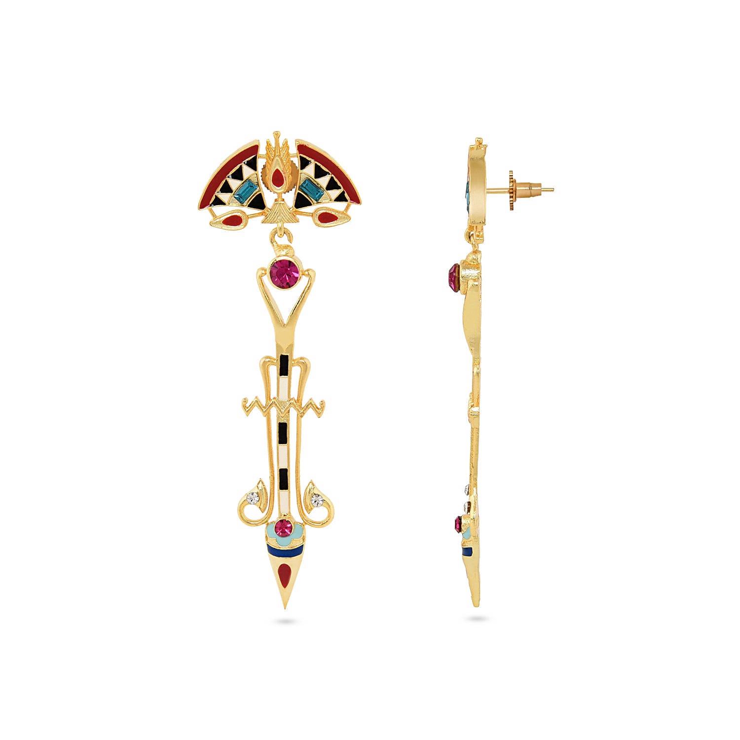 Valliyan Red Allure Cairo Earrings