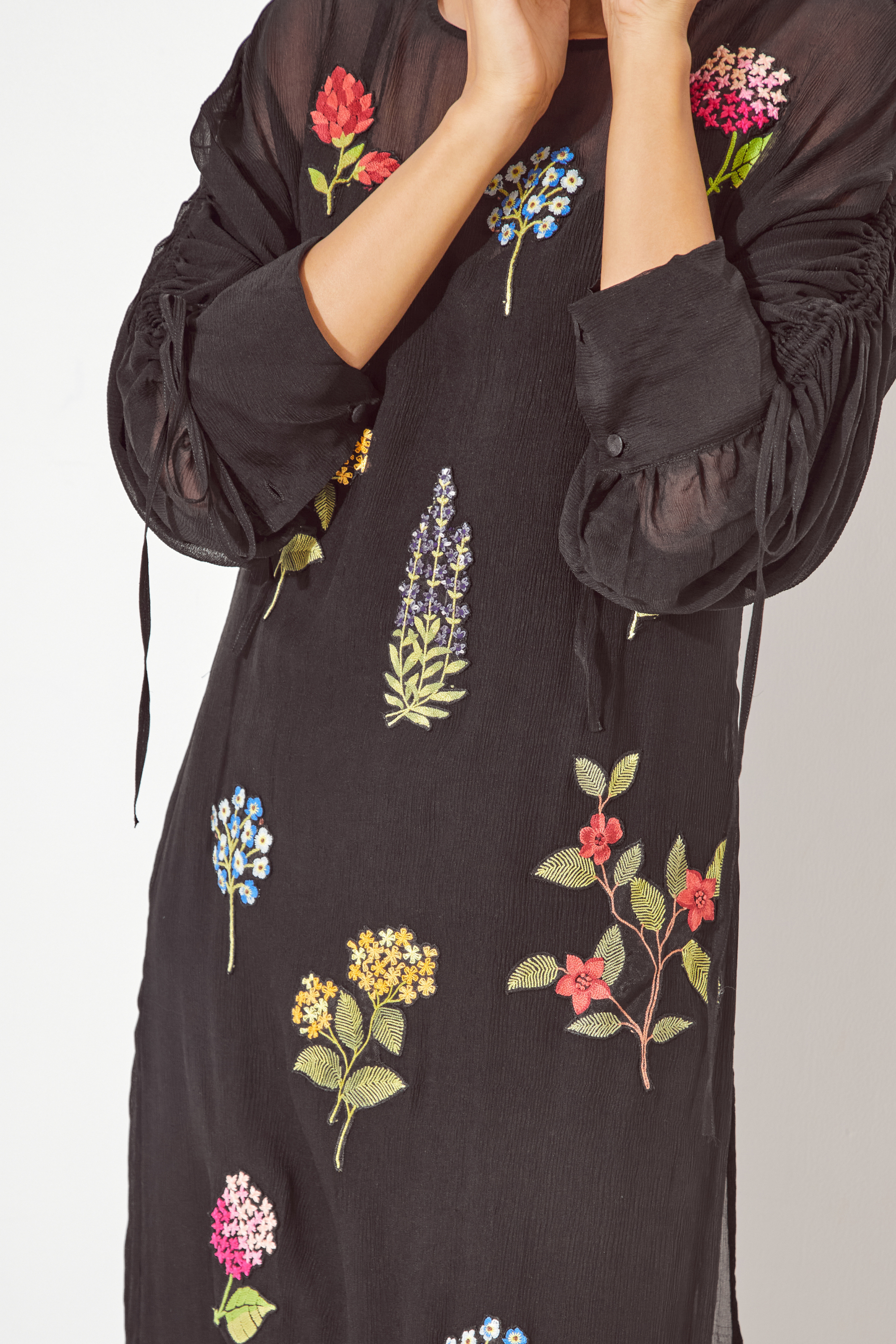 Ortiz Embroidered Tunic And Noir Jumpsuit