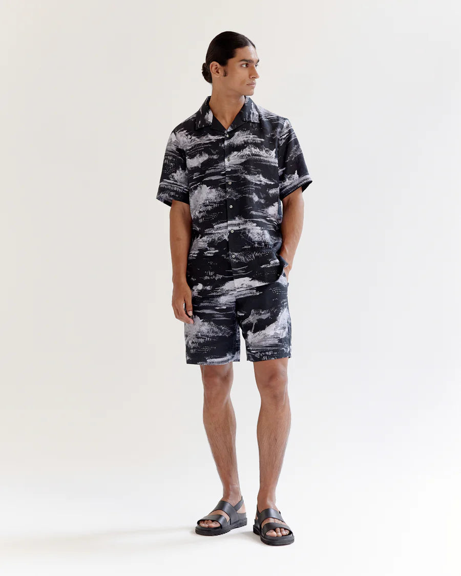 Arid Brush Stroke Linen Shirt