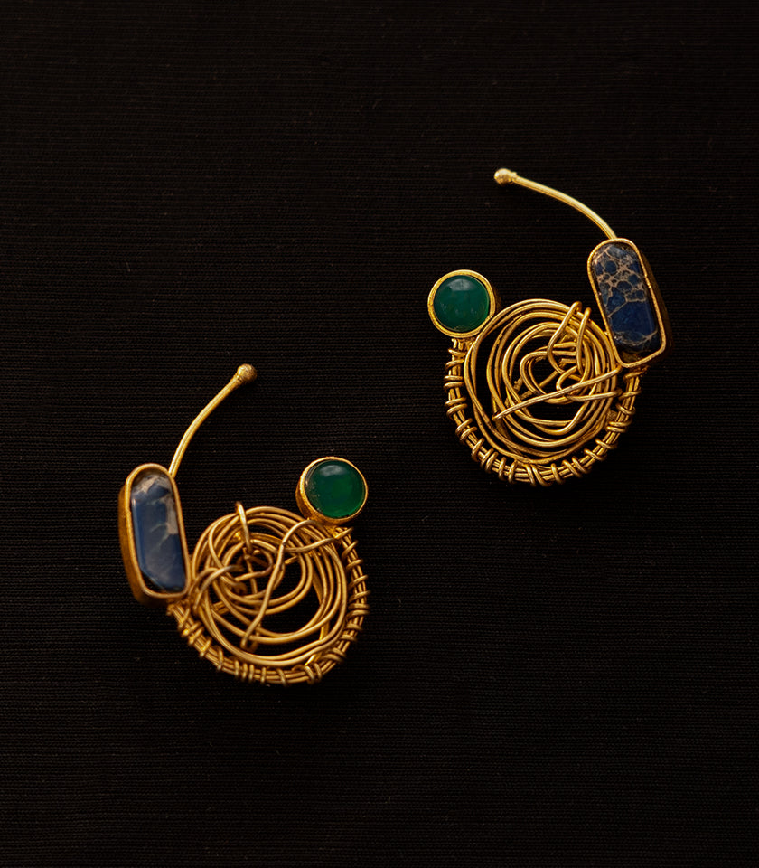 Twisted Stem Earrings