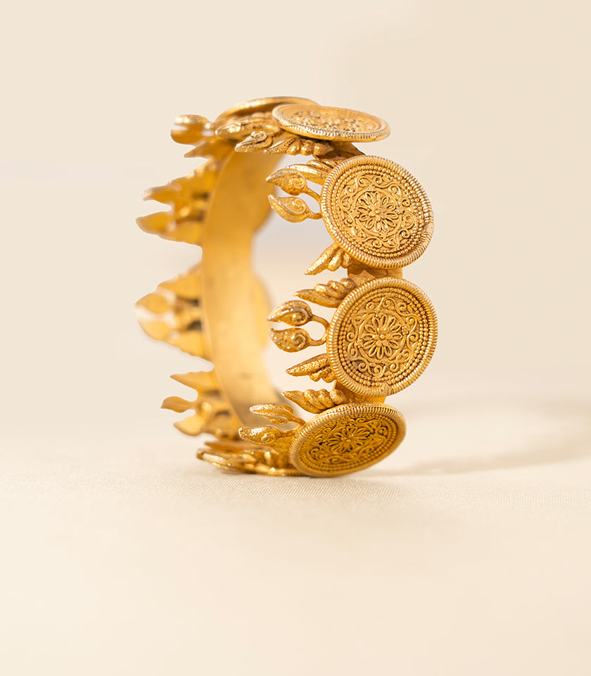 Blooming Coin  Bangle